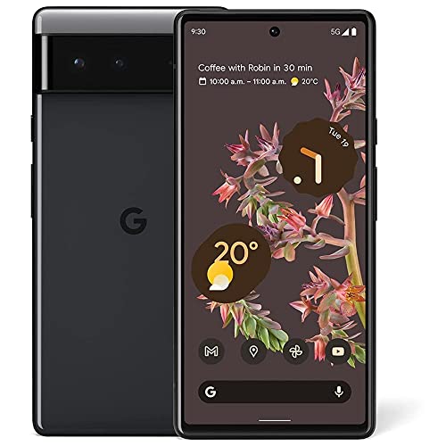 Google Pixel 6 5G, 128GB, Stormy Black - Unlocked (Renewed) thumbnail