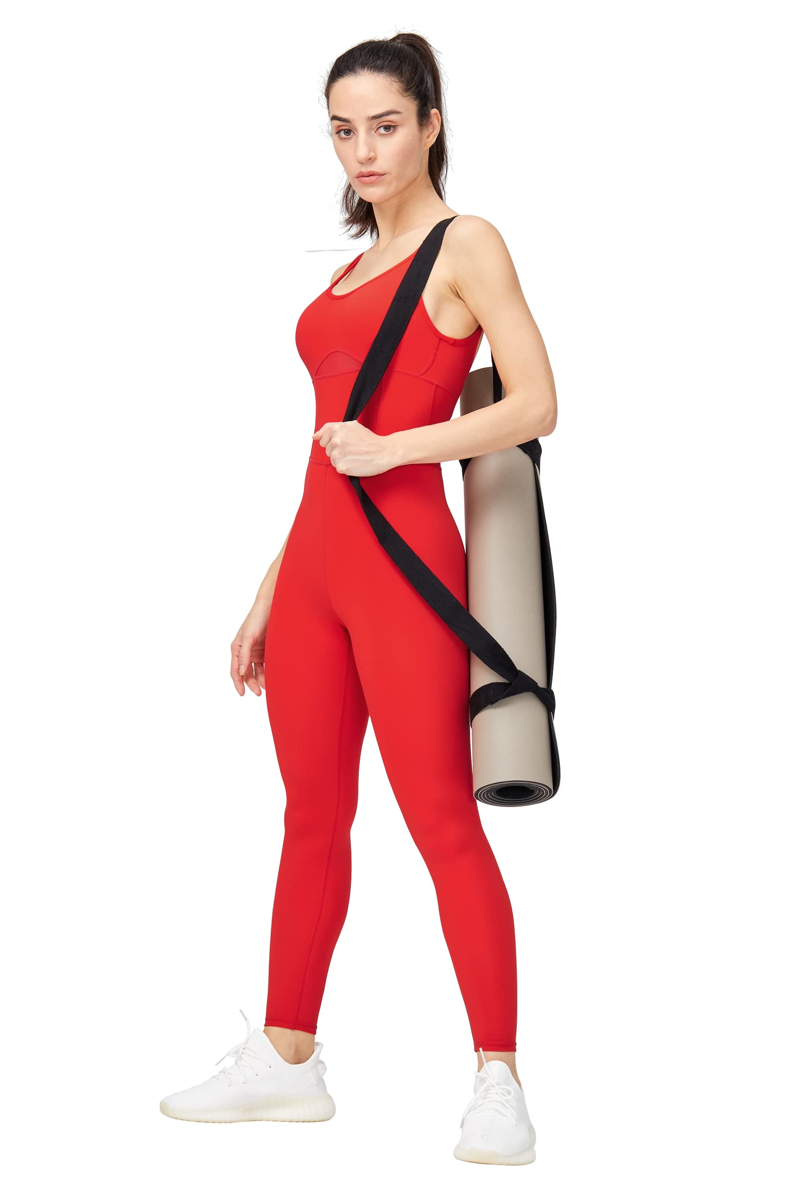 LOVESOFT Women's Sleevesless Bodysuit Dance Unitard, Backless Bodycon Rompers Jumpsuits for Workout Yoga thumbnail