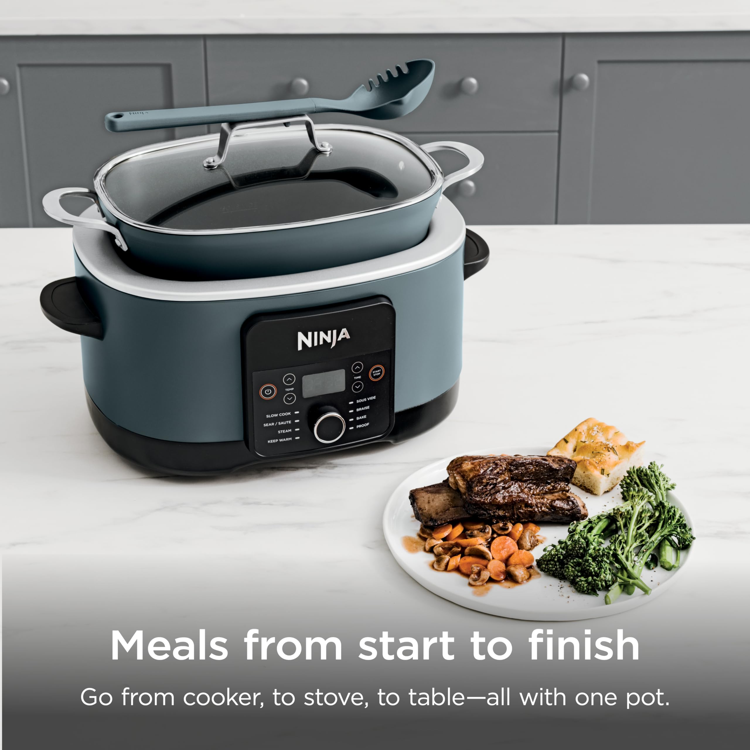 Ninja® PossibleCooker™ PRO 14-in-1, 8.5-qt, Sea Salt Gray, MC1001 thumbnail