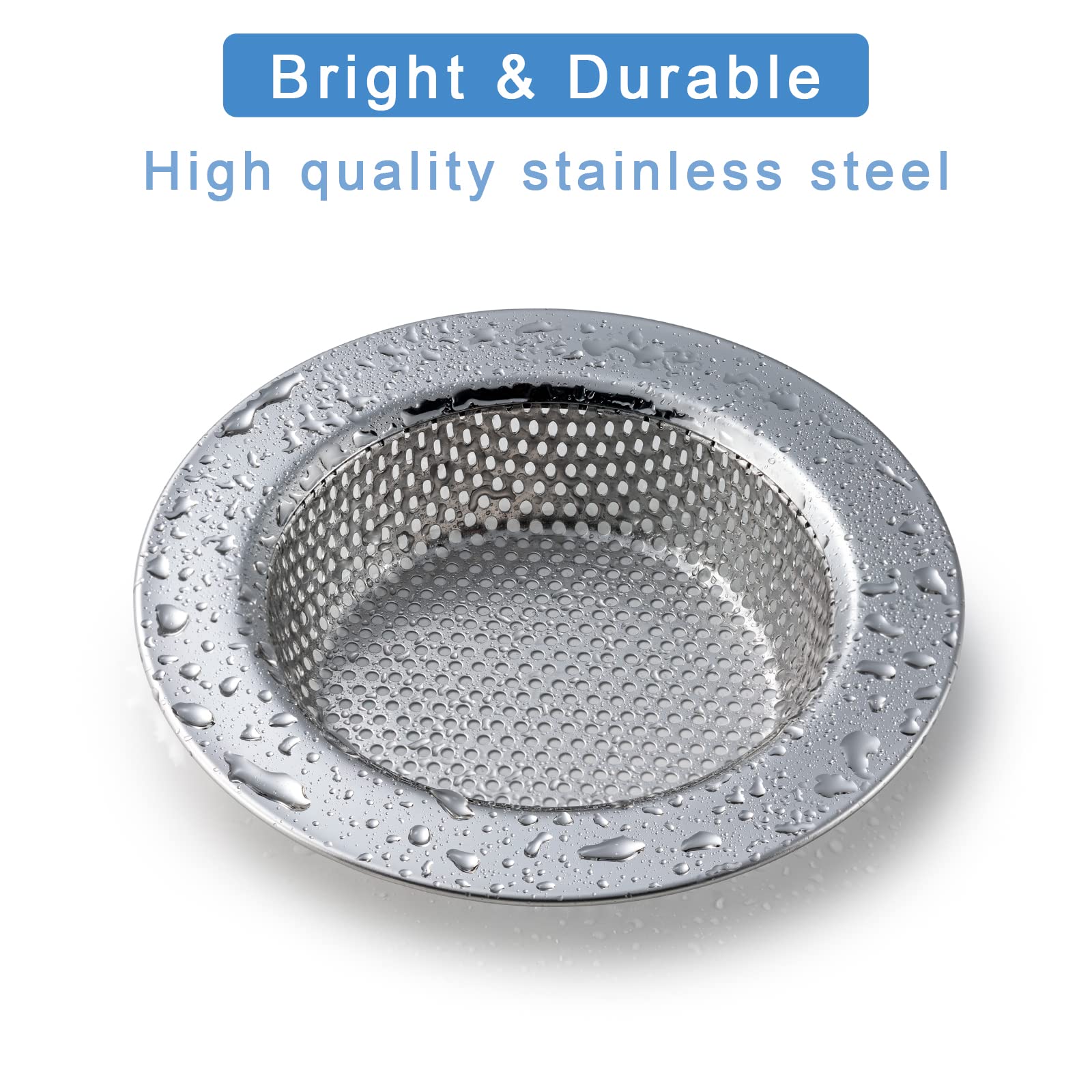 2 Pcs Sink Strainer Double-Layer Safe Design for Kitchen Sink Drain Basket thumbnail