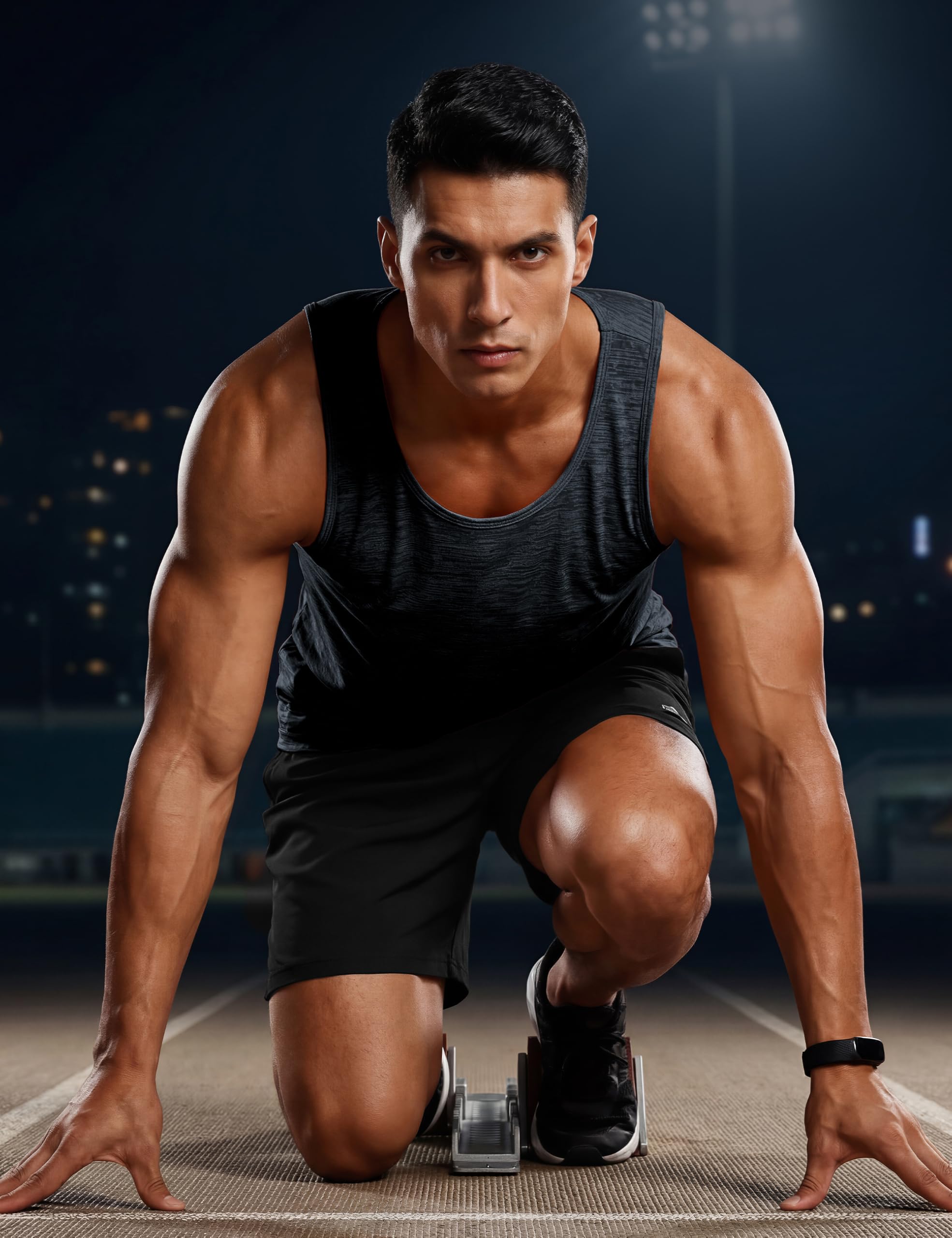 TACVASEN Men's Tank Tops Quick Dry Sleeveless Workout Muscle Shirt Athletic Bodybuilding Gym Performance Tee Shirts thumbnail