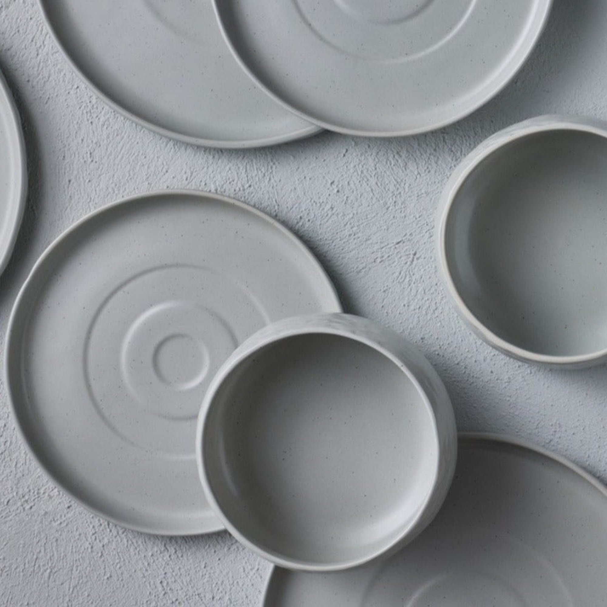 Stone by Mercer Project SHOSAI 16-Piece Stoneware Dinnerware Set, Plates and Bowls Set, Modern Dishware set fo 4, Grey Speckled thumbnail