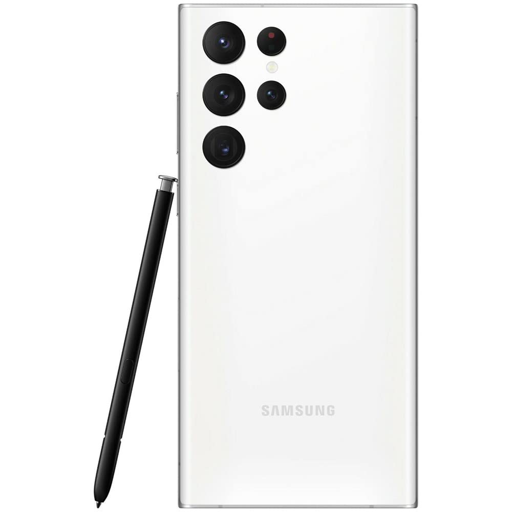 Samsung Galaxy S22 Ultra 5G, US Version, 128GB, Phantom White - AT&T (Renewed) thumbnail