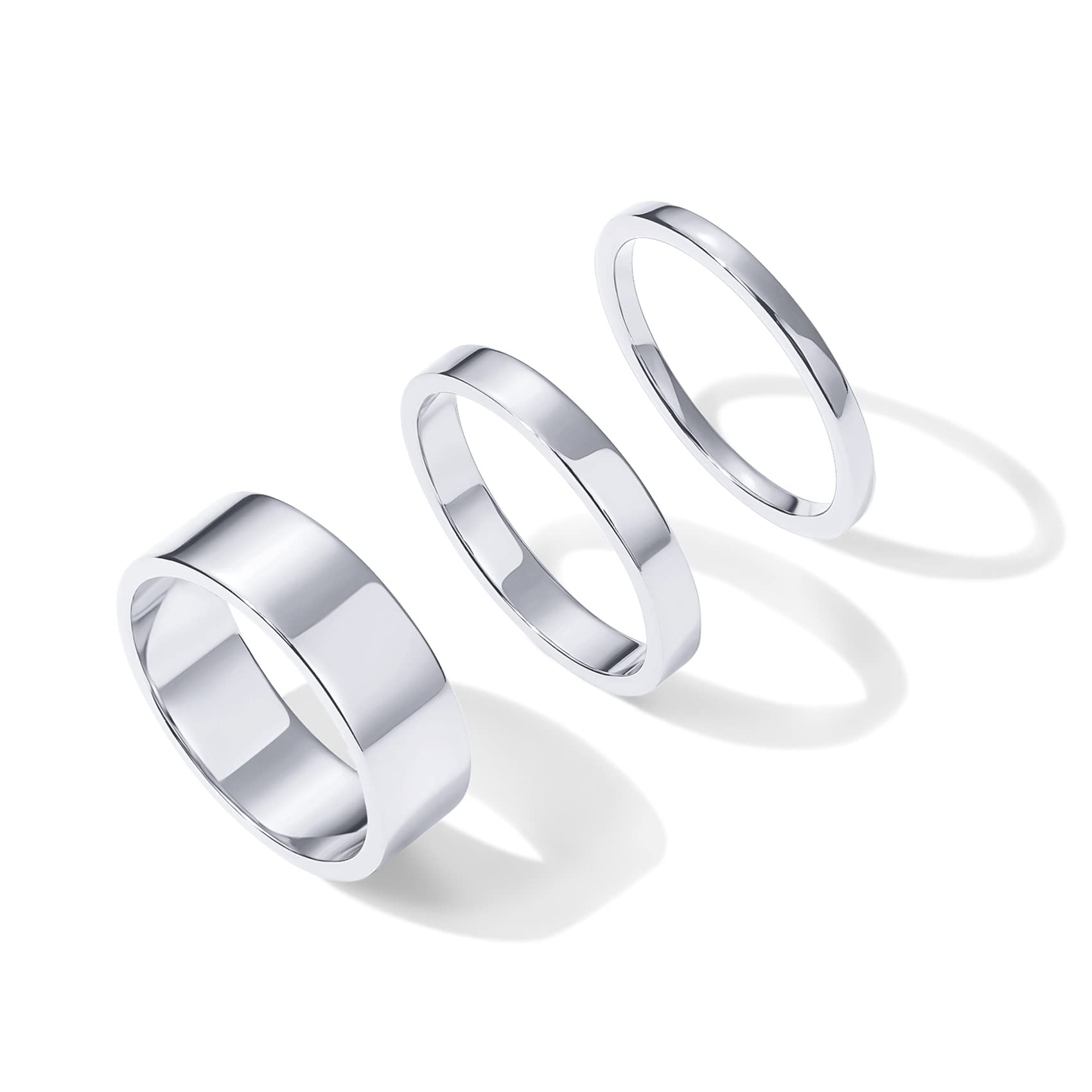 PAVOI 18K Gold Plated 3 Rings Set | Gold Stacking Rings for Women | Stacking Ring Set thumbnail