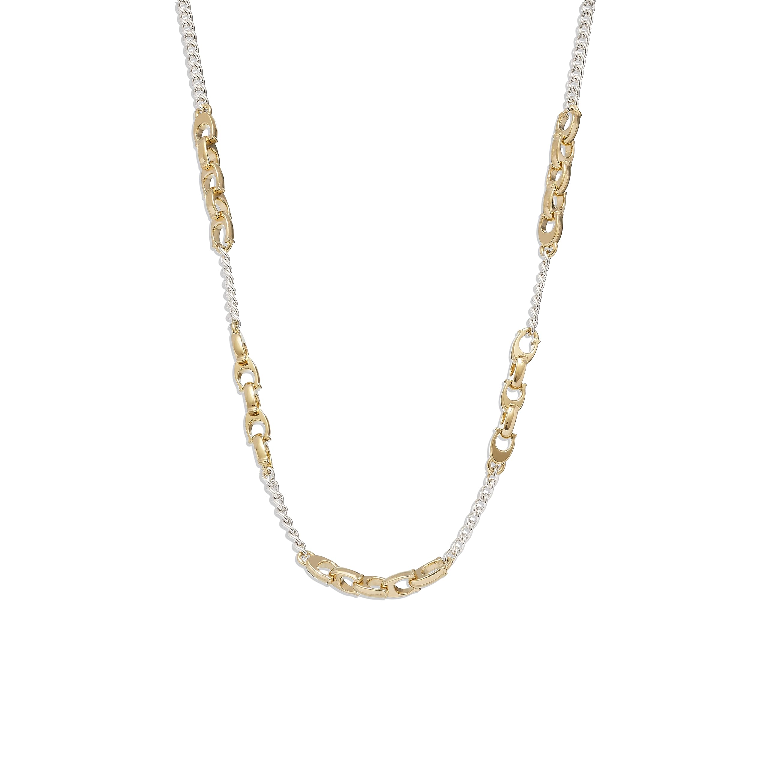 COACH Women's Signature Mixed Chain Necklace