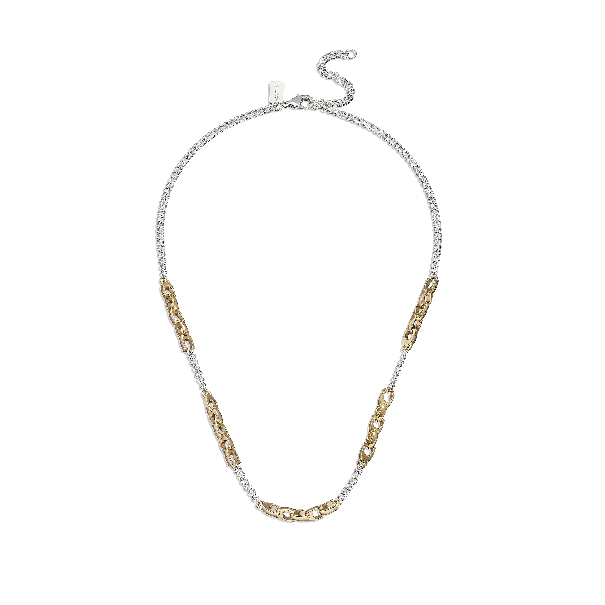 COACH Women's Signature Mixed Chain Necklace thumbnail