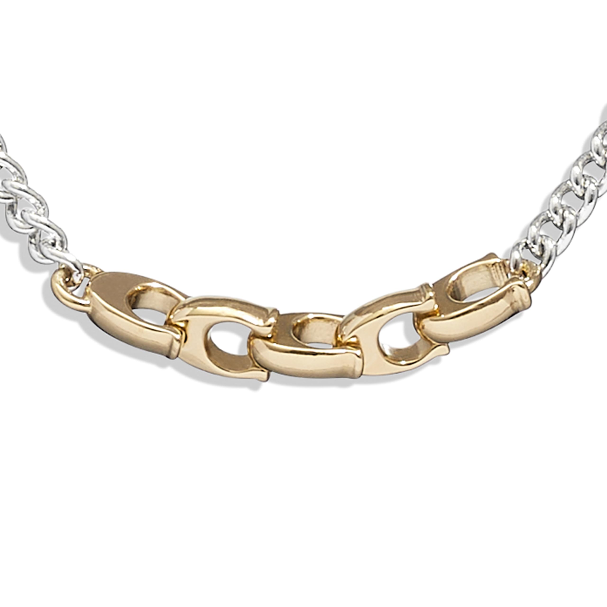 COACH Women's Signature Mixed Chain Necklace thumbnail