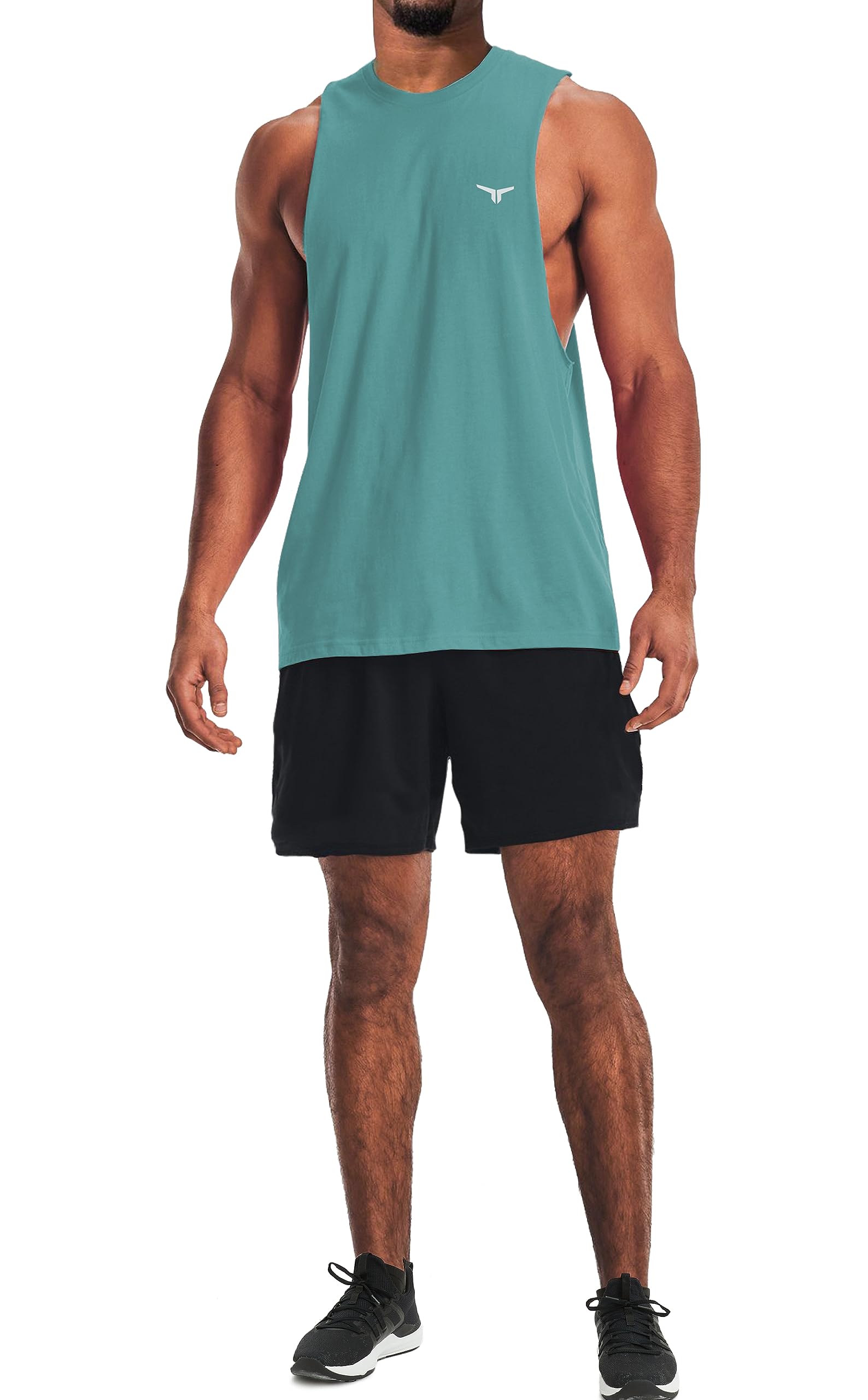 Men's Belief Drop Arm Tank Top Sleeveless Muscle T Shirts Gym Workout Stringers thumbnail