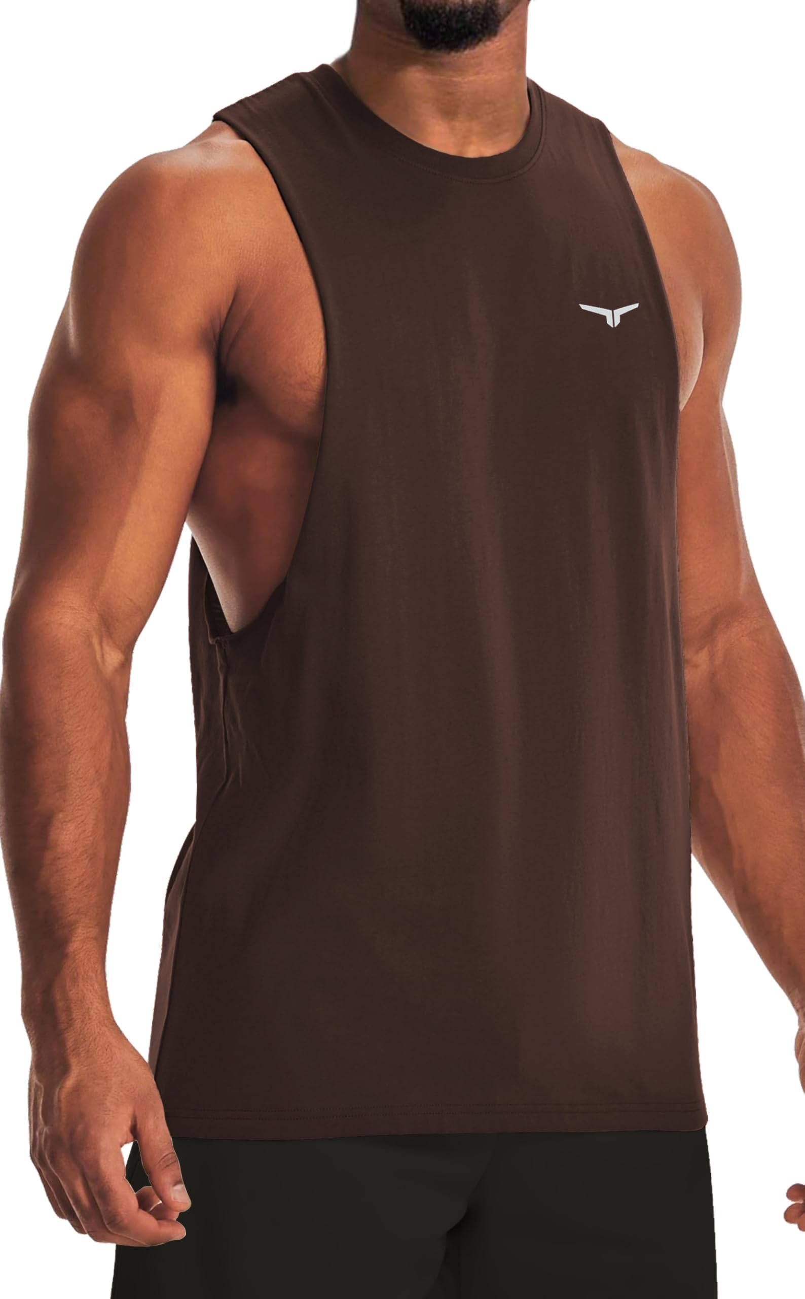 Men's Belief Drop Arm Tank Top Sleeveless Muscle T Shirts Gym Workout Stringers thumbnail