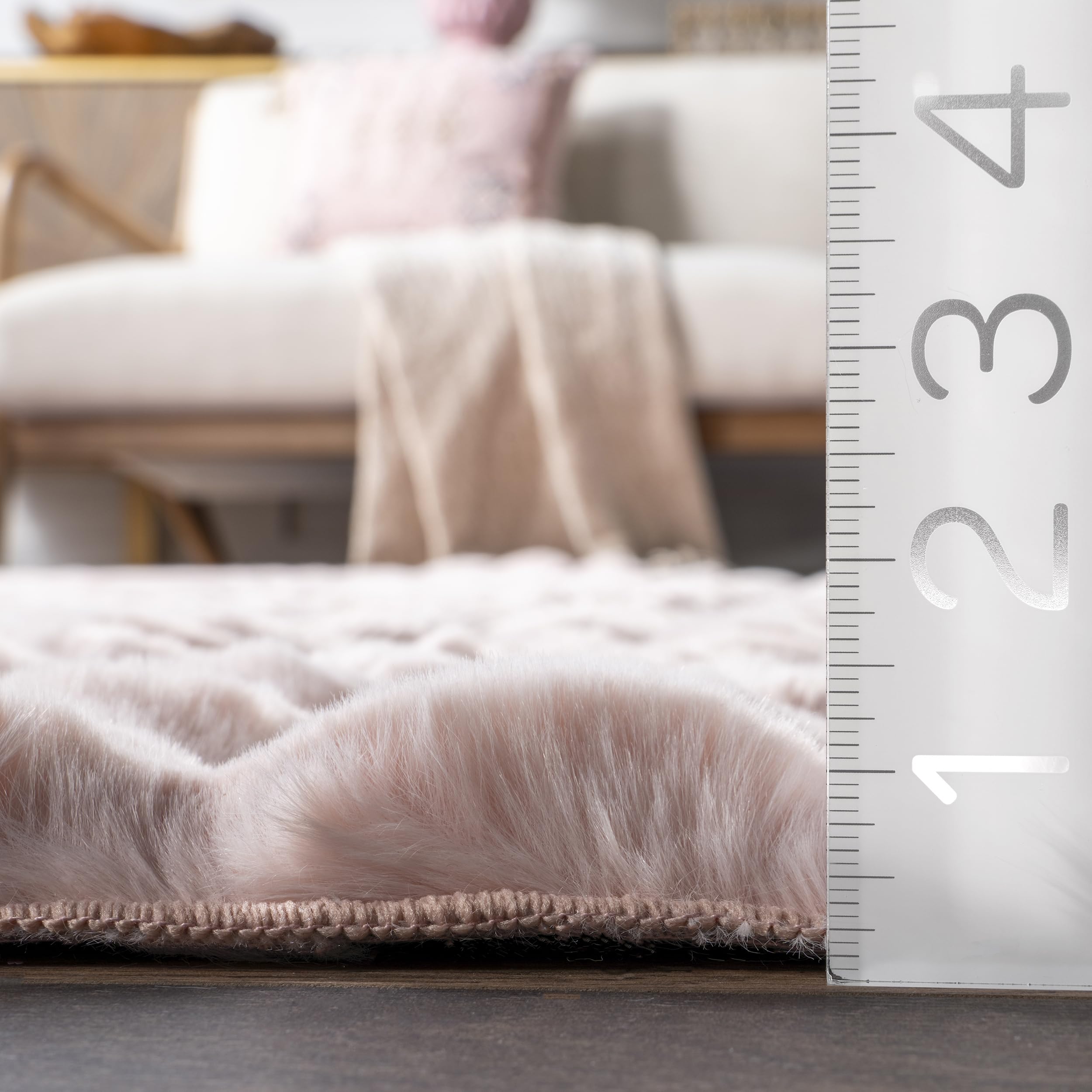 nuLOOM Jeni Blush Checkered Washable Area Rug, 8' x 10' thumbnail