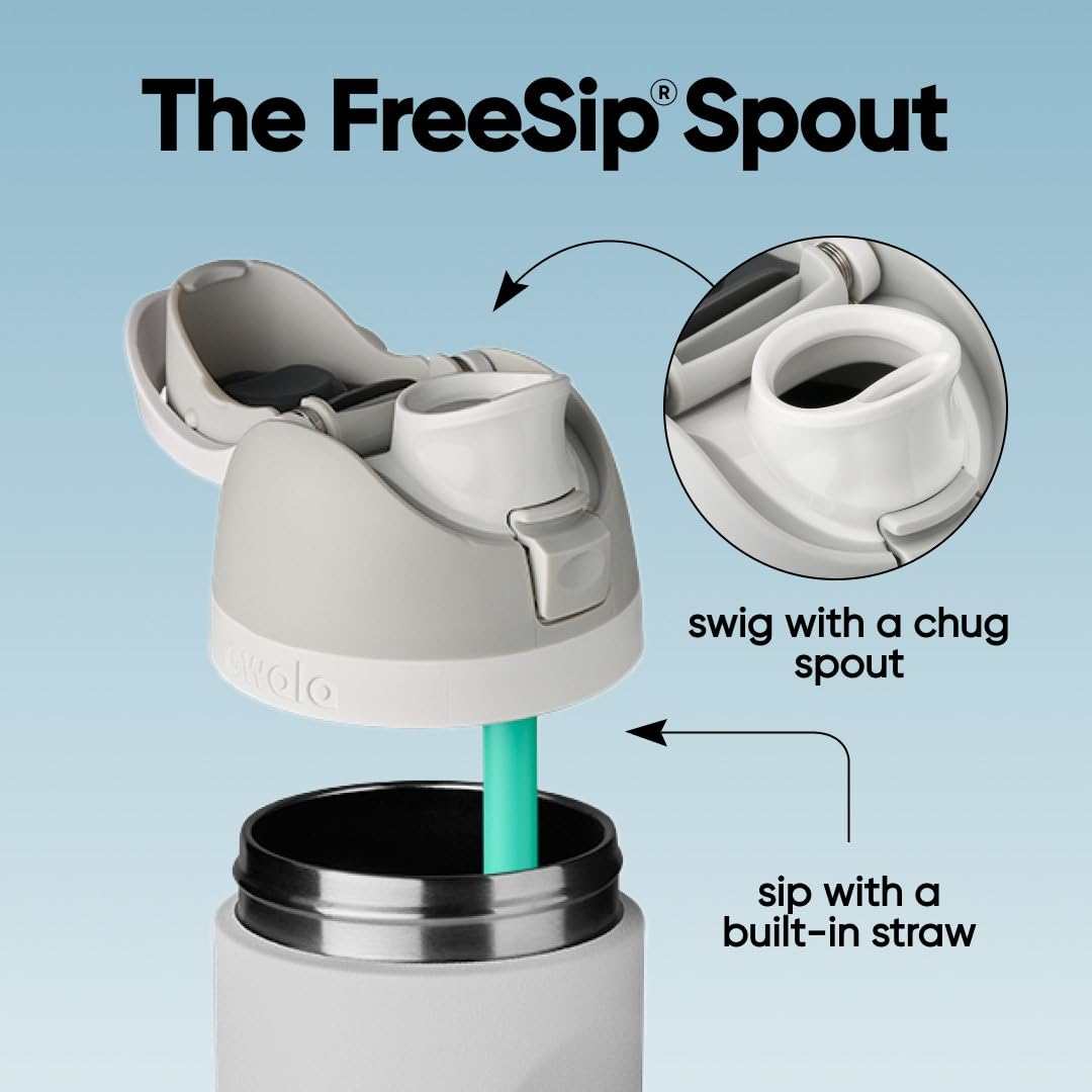 Owala FreeSip Stainless Steel Water Bottle 24 oz Denim thumbnail