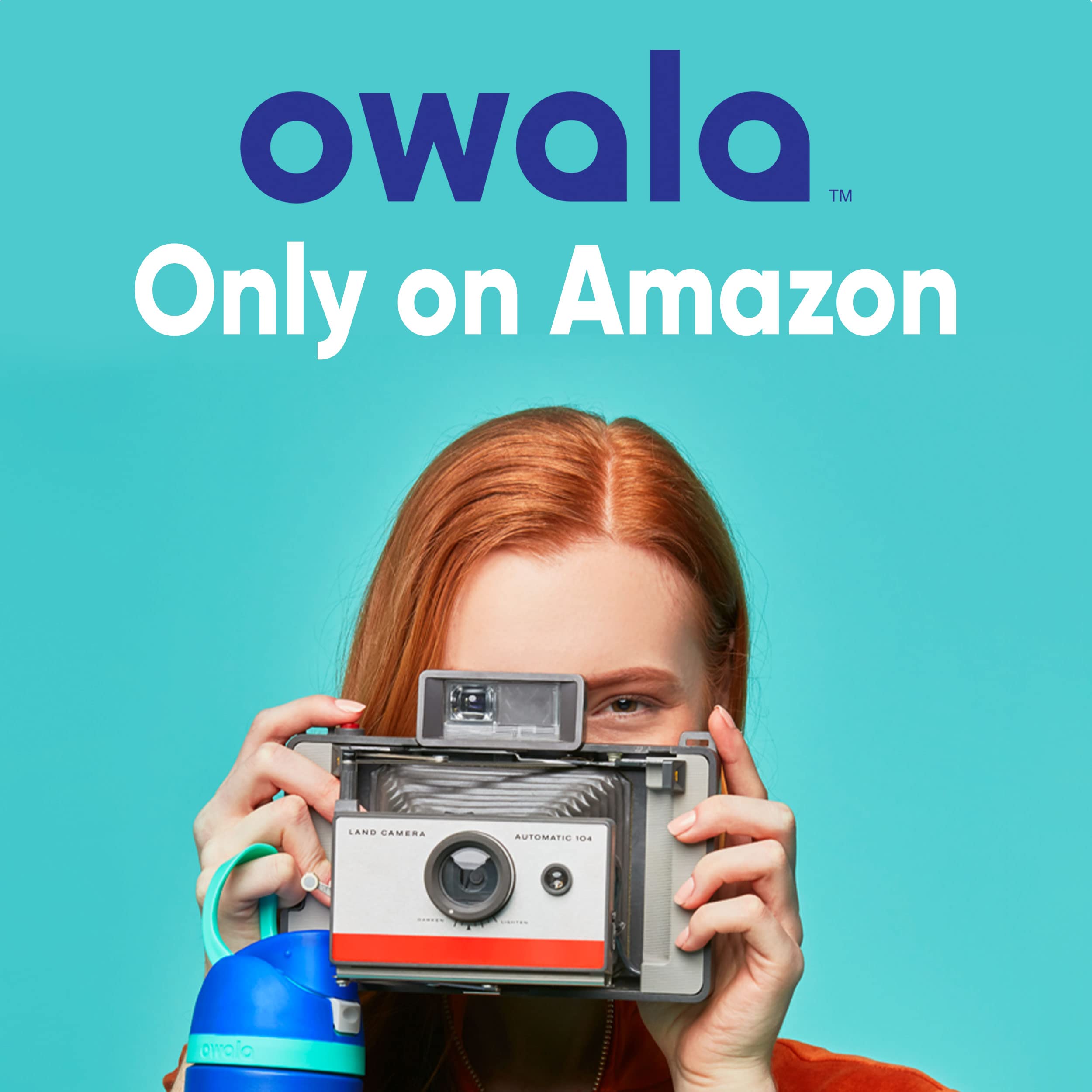 Owala FreeSip Stainless Steel Water Bottle 24 oz Denim thumbnail
