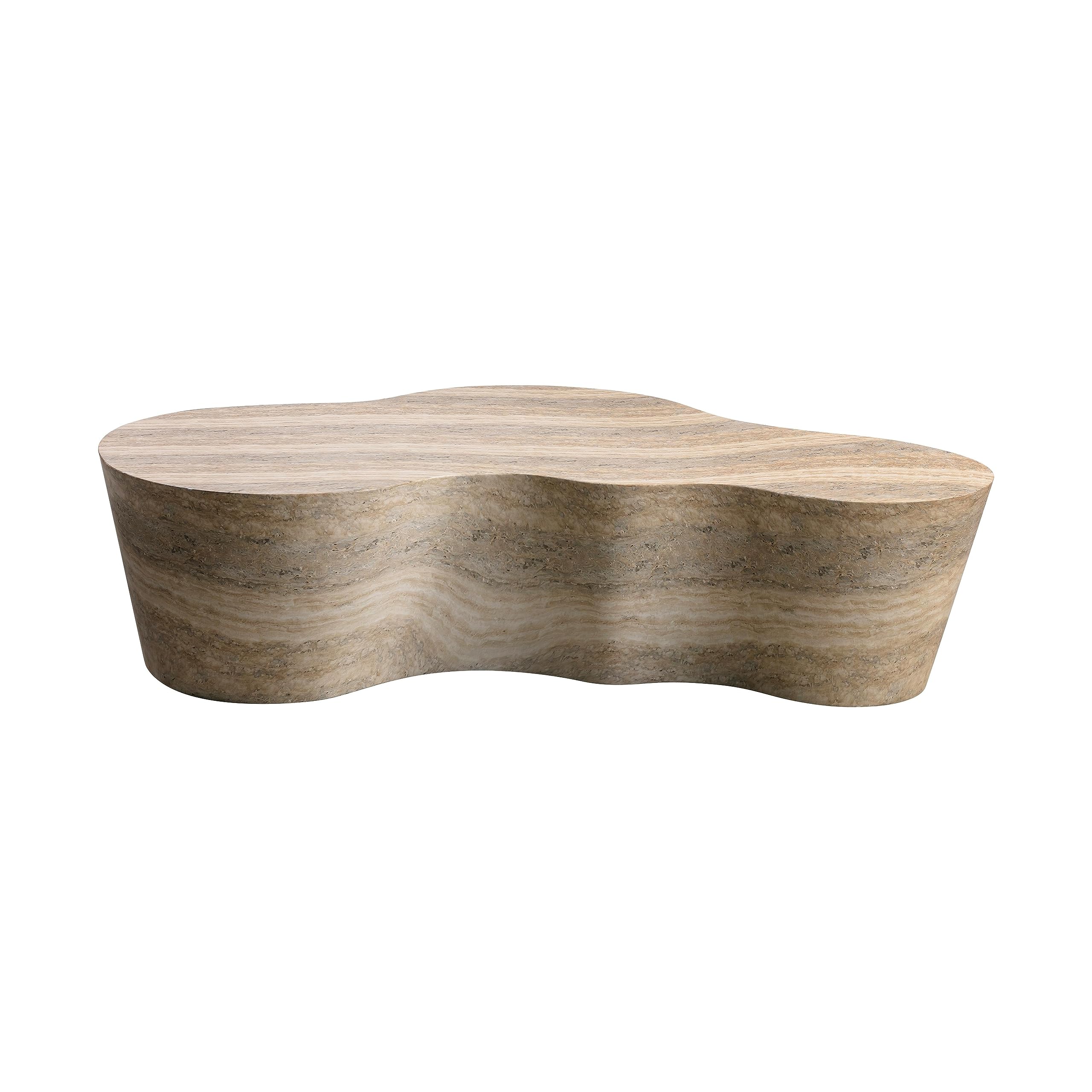 Slab Faux Travertine Coffee Table thumbnail