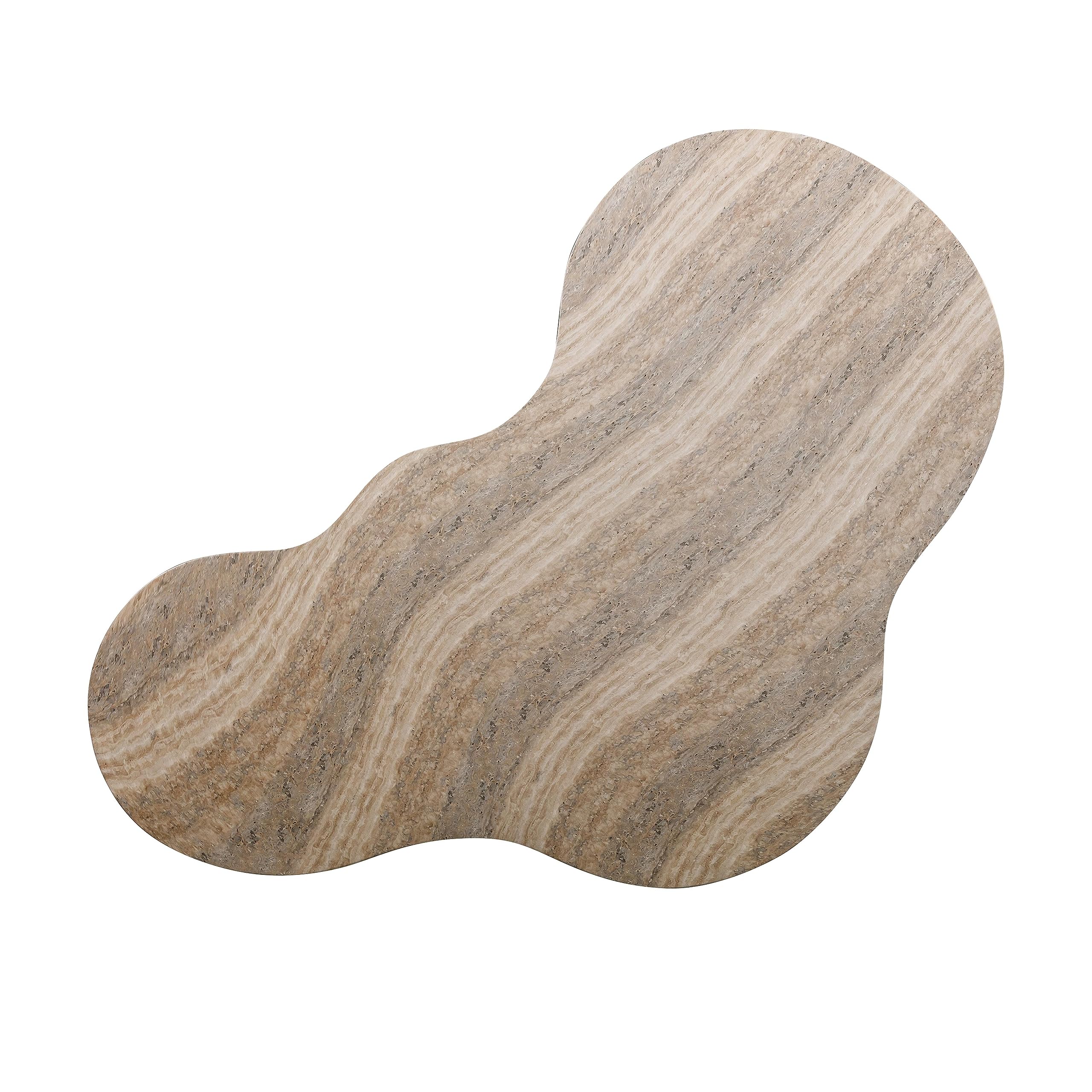 Slab Faux Travertine Coffee Table thumbnail