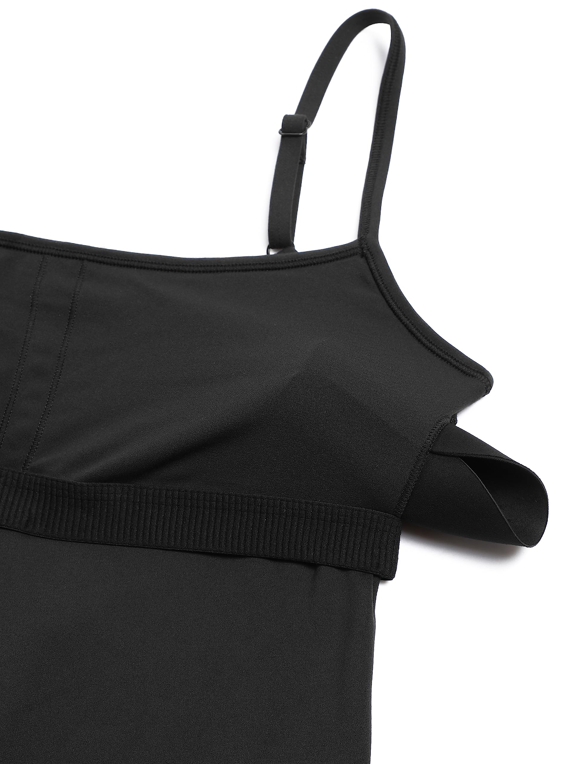 CRZ YOGA Butterlue Cami Strap Rompers | Removable Pads, 4'' Shorts, Extremely Soft, Yoga, Adjustable Straps, Sleeveless, Jumpsuit, One-piece for Women thumbnail