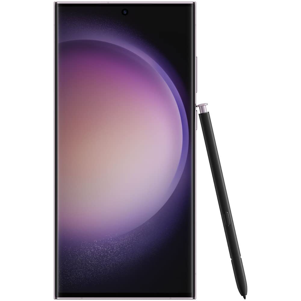 Samsung Galaxy S23 Ultra 5G, US Version, 256GB, Lavender - AT&T (Renewed) thumbnail