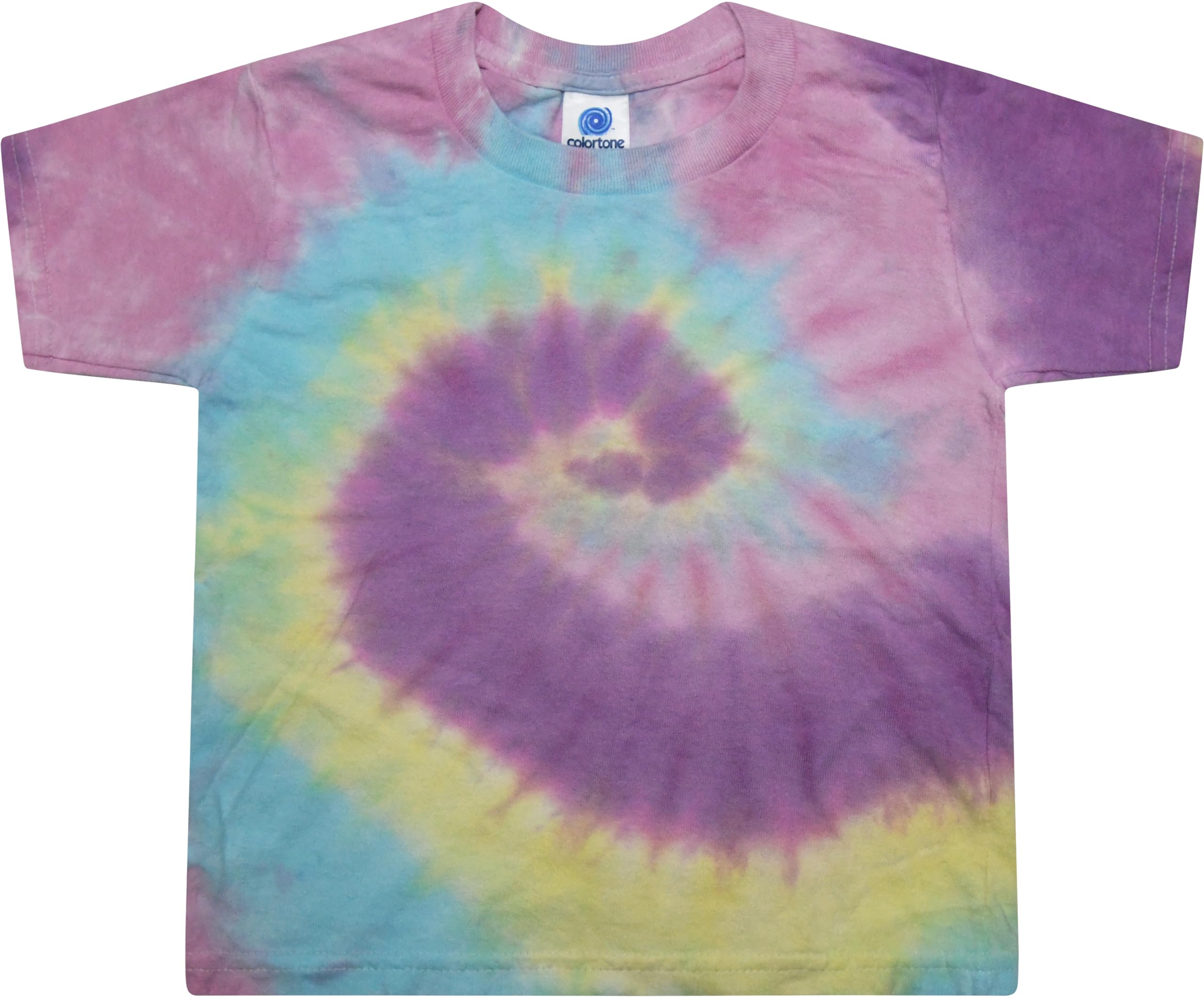 Colortone Toddler Tie Dye T-Shirts for Boys and Girls - Tie-Dye Short Sleeve Tees for Little Kids