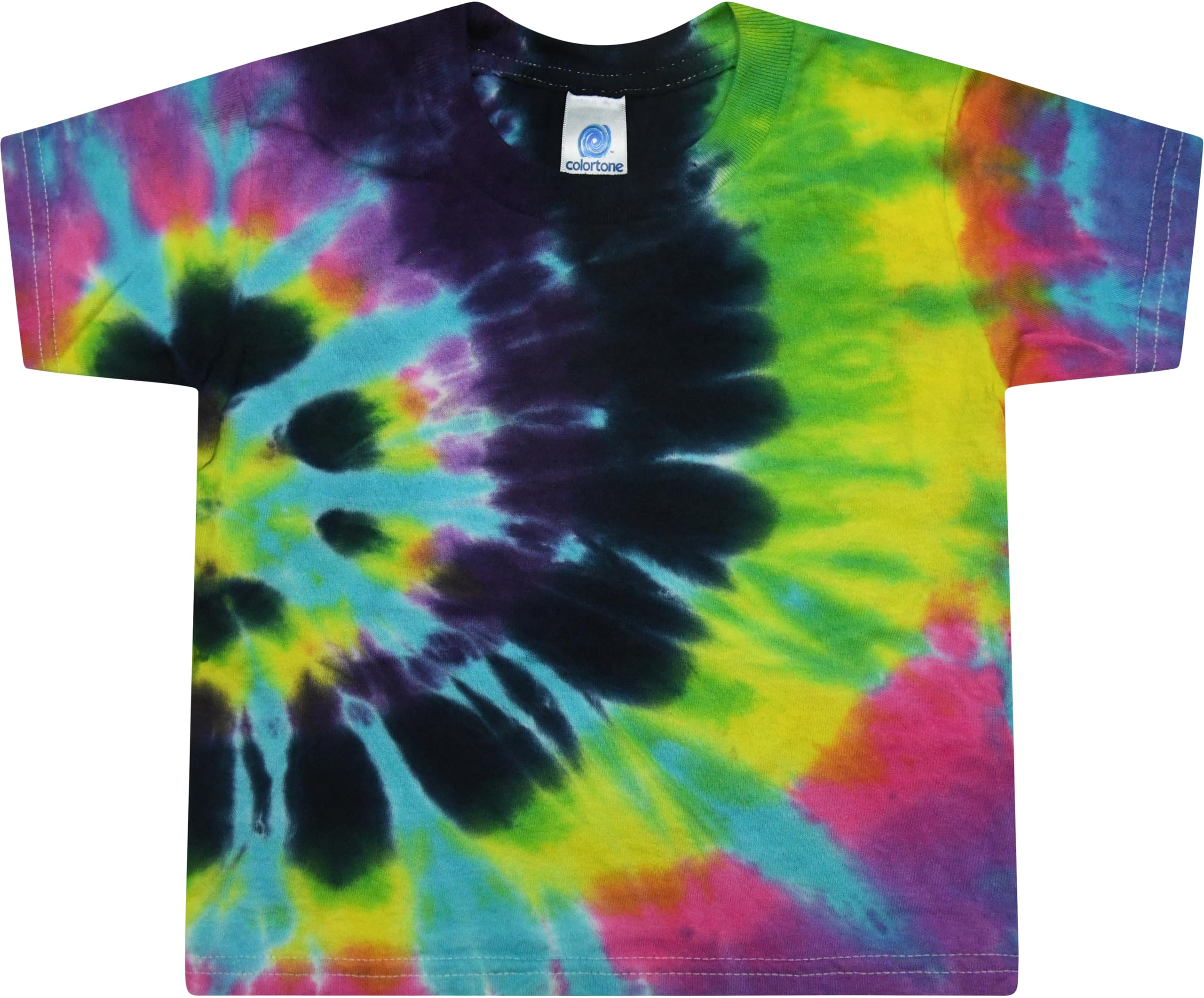 Colortone Toddler Tie Dye T-Shirts for Boys and Girls - Tie-Dye Short Sleeve Tees for Little Kids thumbnail