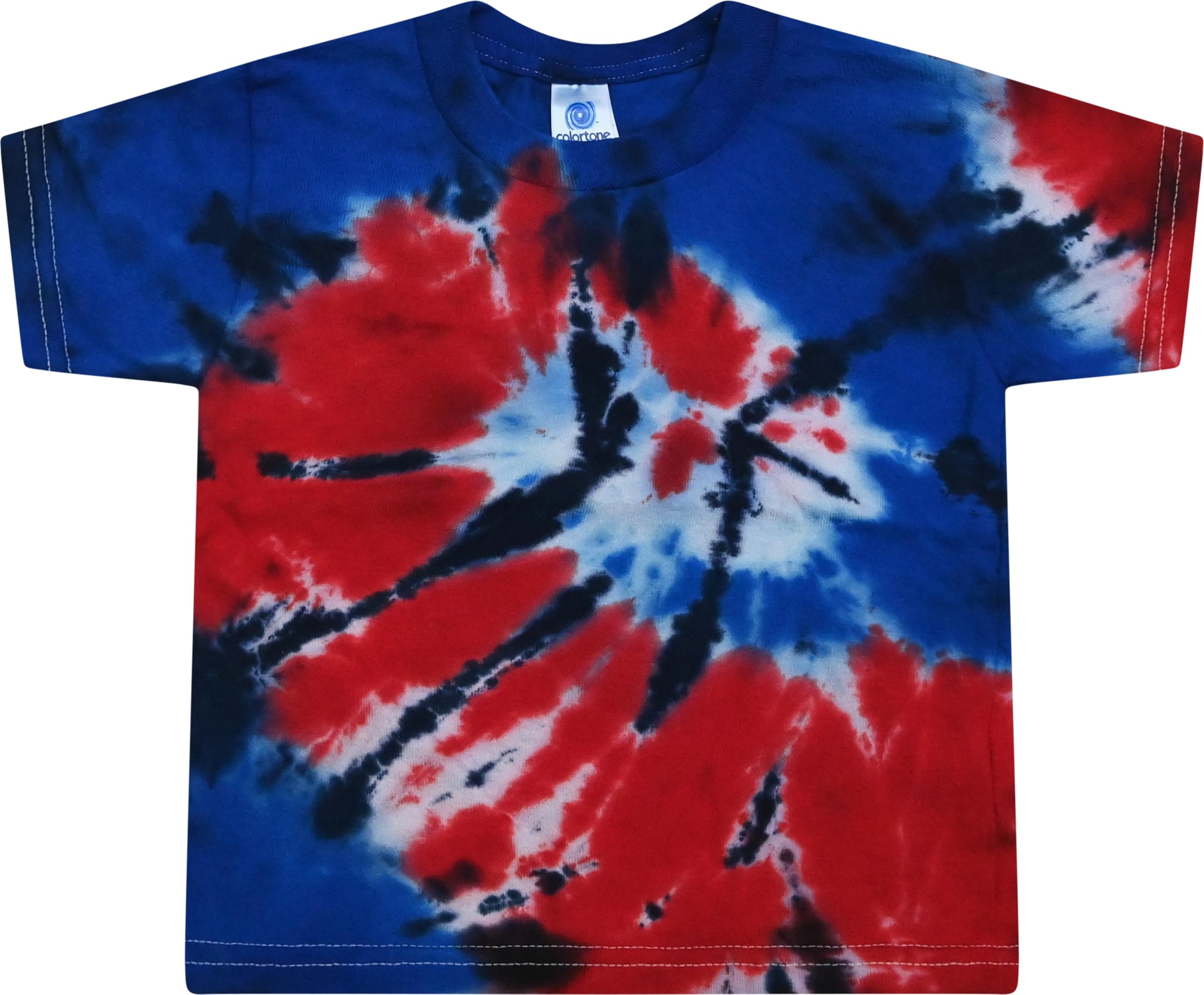 Colortone Toddler Tie Dye T-Shirts for Boys and Girls - Tie-Dye Short Sleeve Tees for Little Kids thumbnail