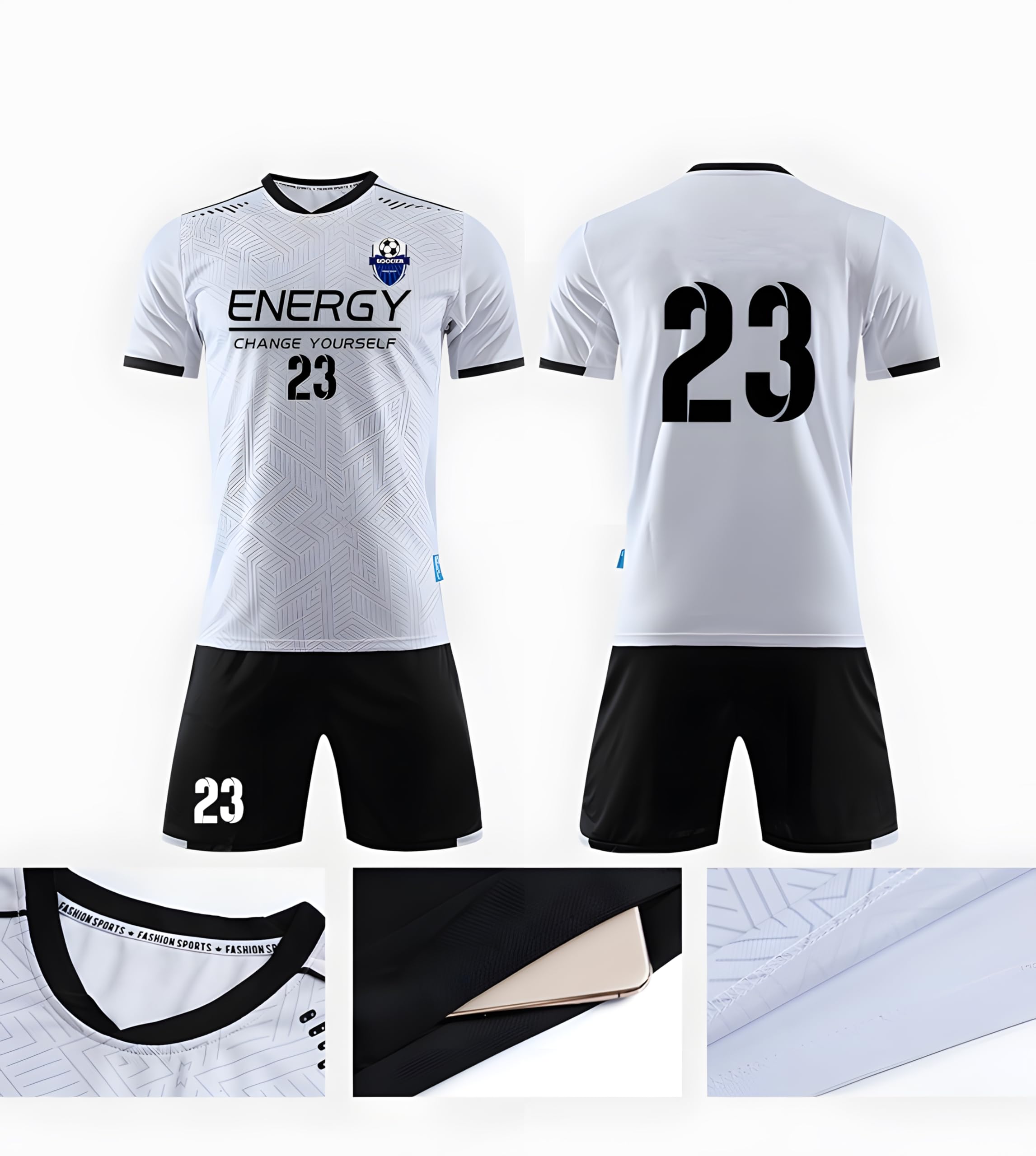 Personalized Soccer Jersey for Men Women Adults Kids Custom Soccer Shirt and Shorts with Name Number Logo thumbnail