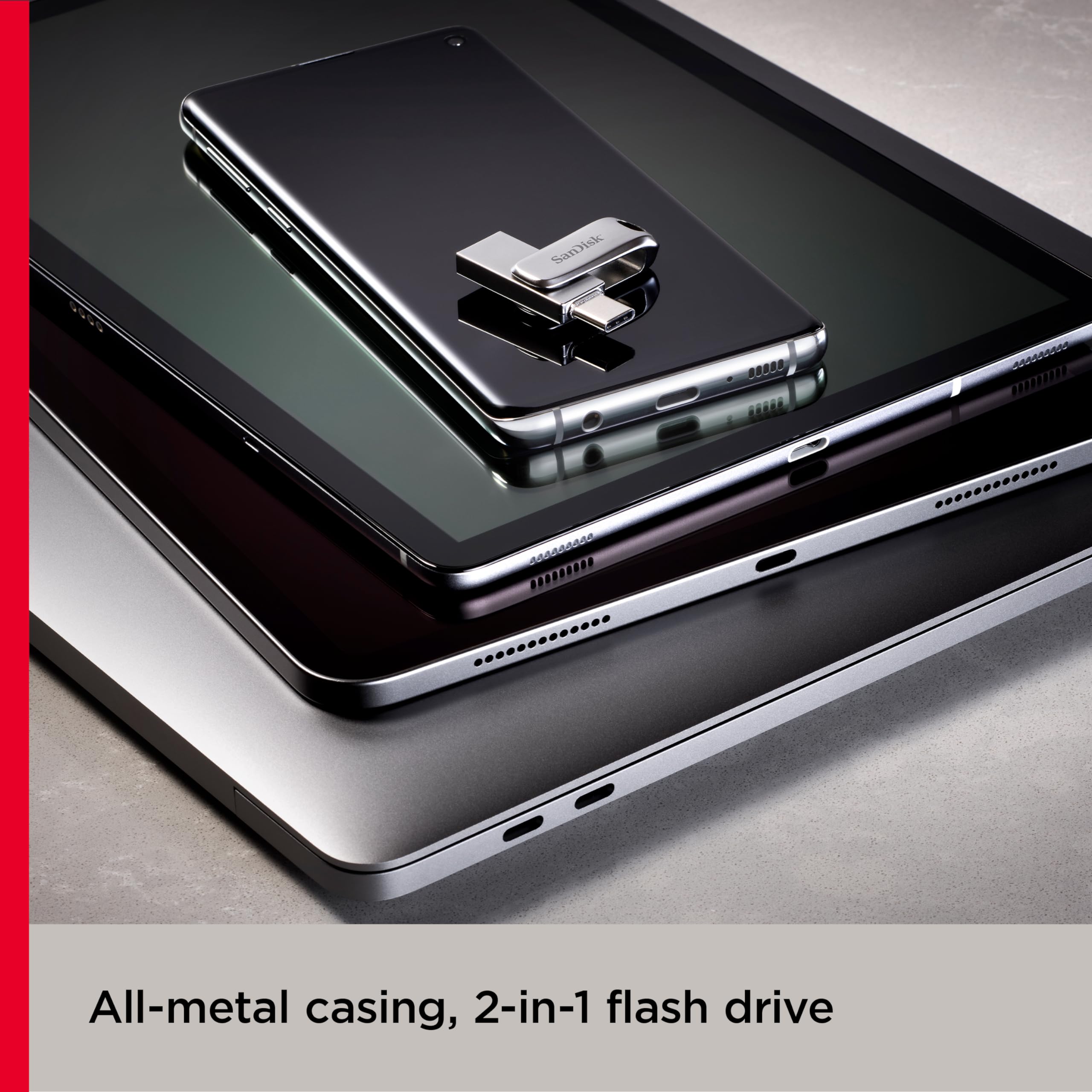 SANDISK 256GB Ultra Dual Drive Luxe USB Type-C - Up to 400MB/s - SDDDC4-256G-GAM46 thumbnail