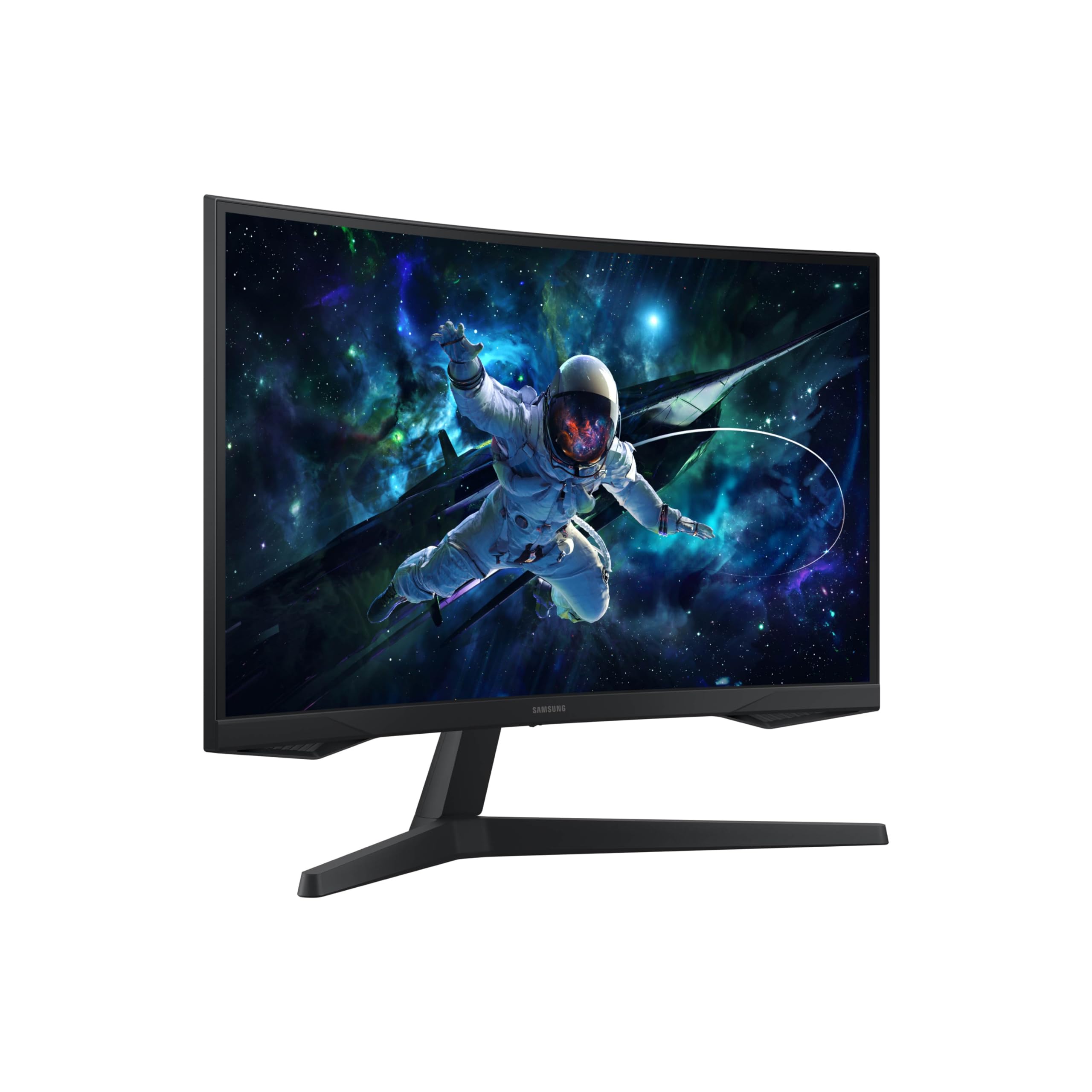 SAMSUNG 32" Odyssey G55C Series QHD 1000R Curved Gaming Monitor, 1ms(MPRT), HDR10, 165Hz, AMD Radeon FreeSync, Eye Care, Glare Free, Sharp Resolution LS32CG550ENXZA thumbnail