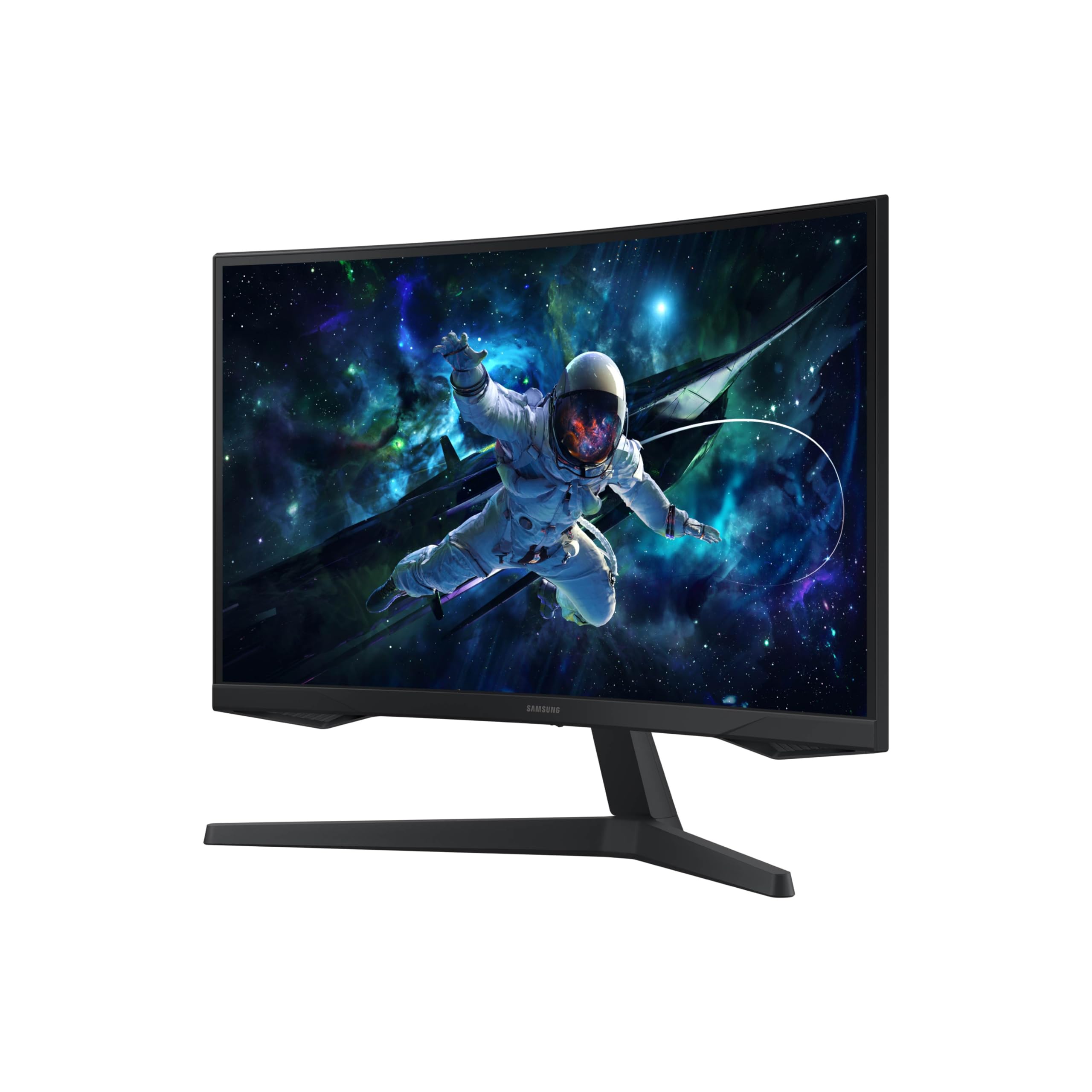SAMSUNG 32" Odyssey G55C Series QHD 1000R Curved Gaming Monitor, 1ms(MPRT), HDR10, 165Hz, AMD Radeon FreeSync, Eye Care, Glare Free, Sharp Resolution LS32CG550ENXZA thumbnail