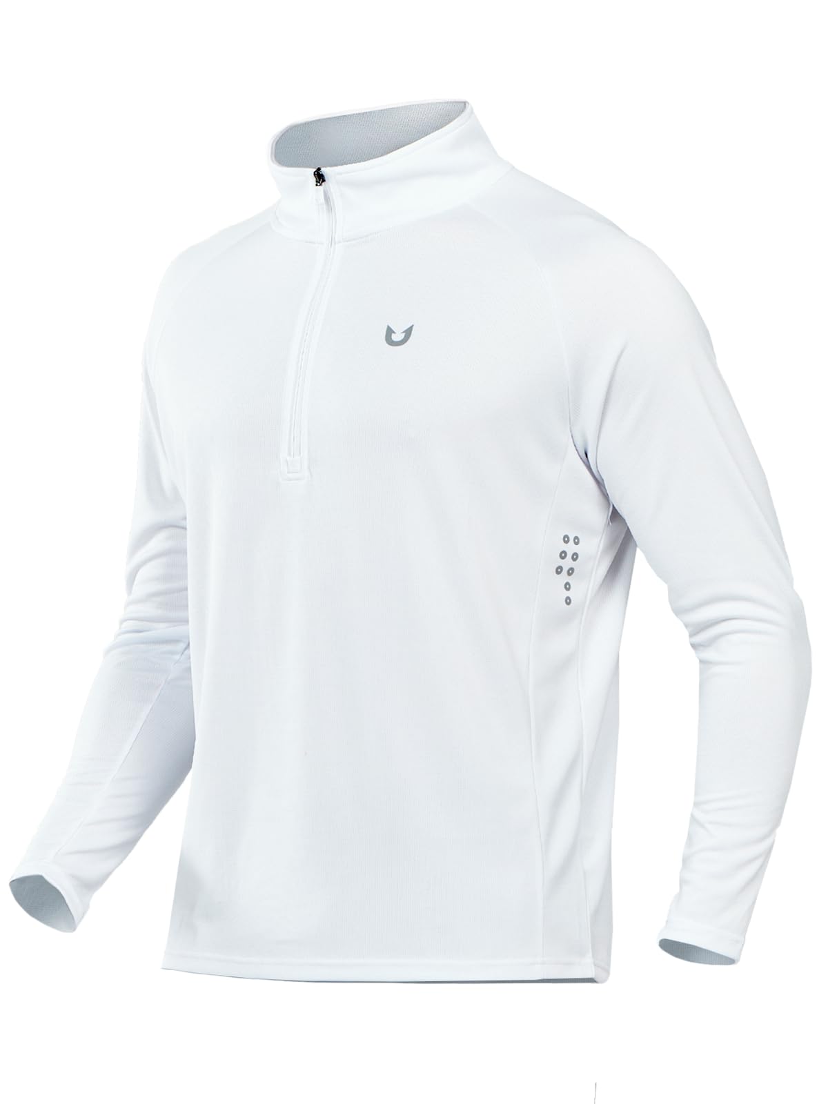 NORTHYARD Men's Quarter Zip Pullover Athletic Running Shirt Long Sleeve | 1/4 Zip Top, Quick Dry Lightweight, Moisture Wicking Breathable, Reflective Strips, Performance Workout Gym, Hiking Sports