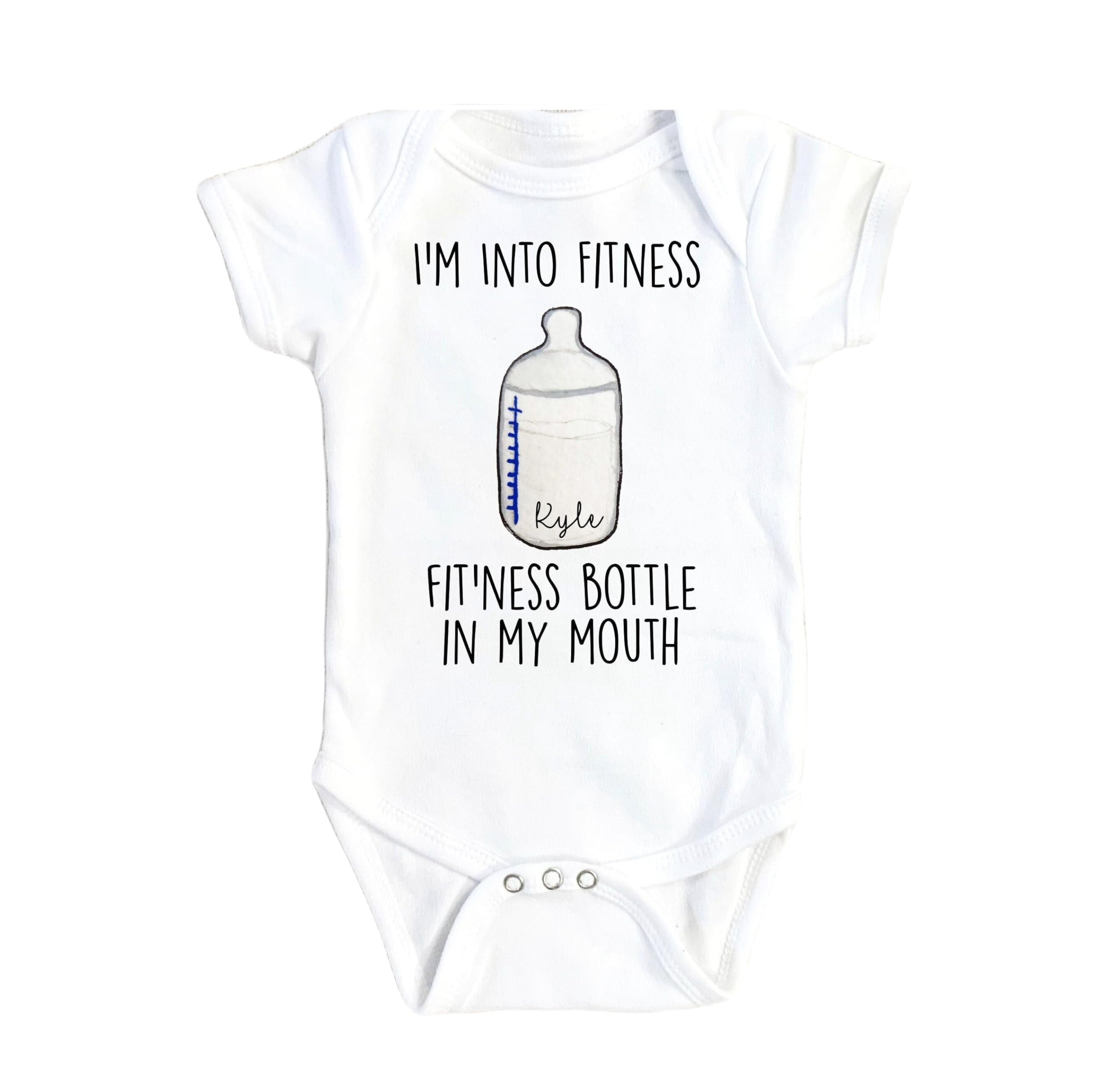 Fitness Bottle Mouth Gym - Baby Boys Girls Clothes Infant Romper Bodysuit One-Piece Funny Cute born Outfit