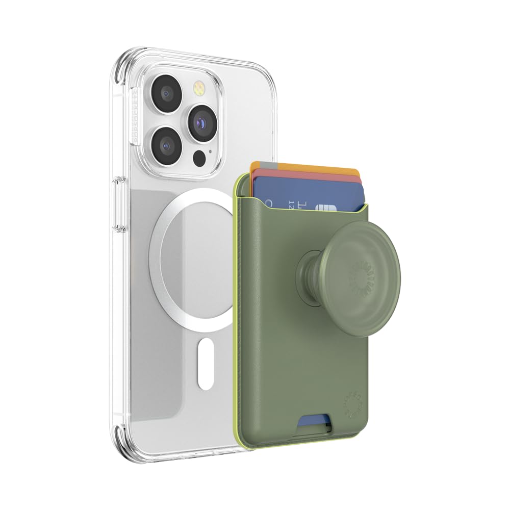PopSockets Phone Wallet for MagSafe, Phone Card Holder with Grip, Navy Blue - Navy thumbnail