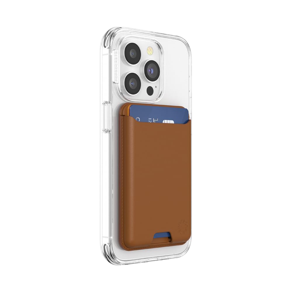 PopSockets Phone Wallet for MagSafe, Phone Card Holder with Grip, Navy Blue - Navy thumbnail