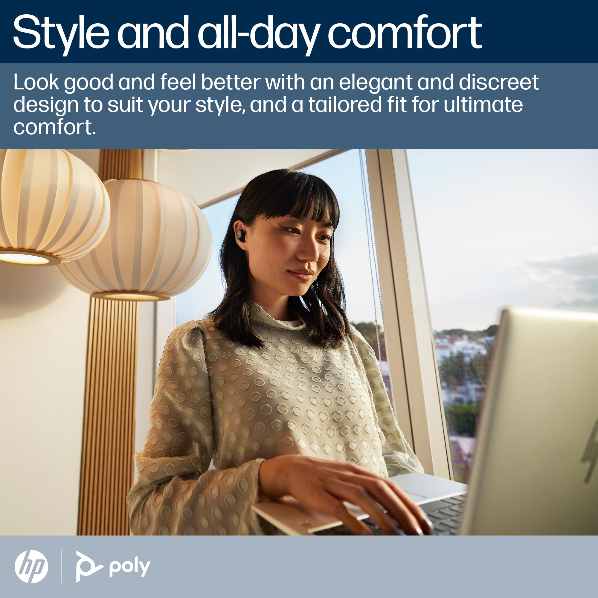 Poly – Voyager Free 20 – True Wireless Earbuds in Black - Adaptive ANC, AI Enhanced Audio and Personalized Comfort - Works with PC/Mobile thumbnail