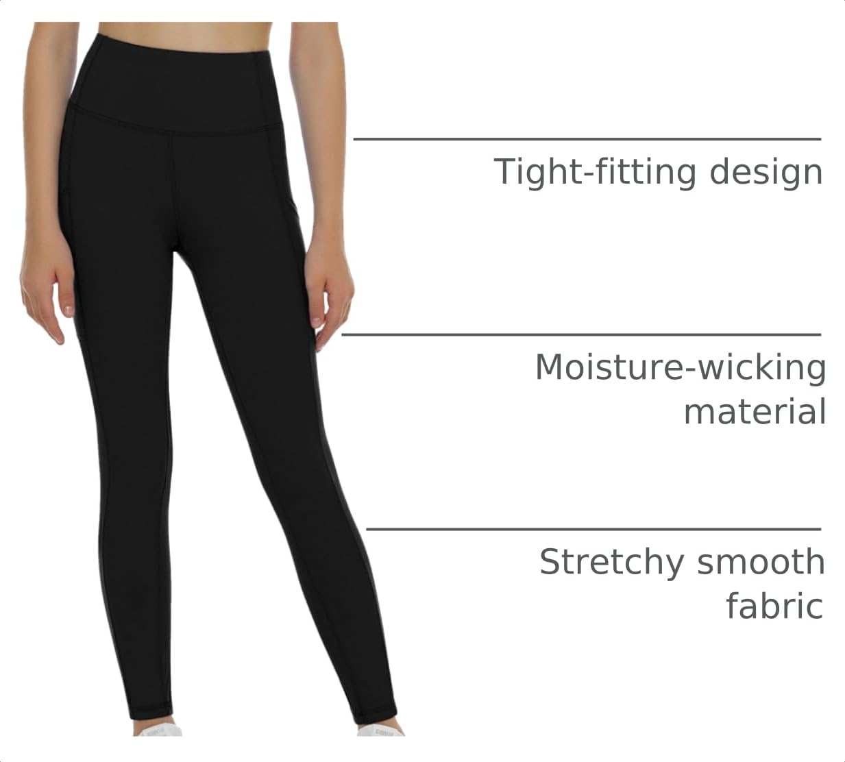 THE GYM PEOPLE Girls Workout Leggings High Waist Kid Dance Yoga Tight Pants | High Waist, Tight Fit, Soft Stretch Fabric, Side Pockets, Full Length, Lightweight, Athletic Leggings for School, Daily thumbnail