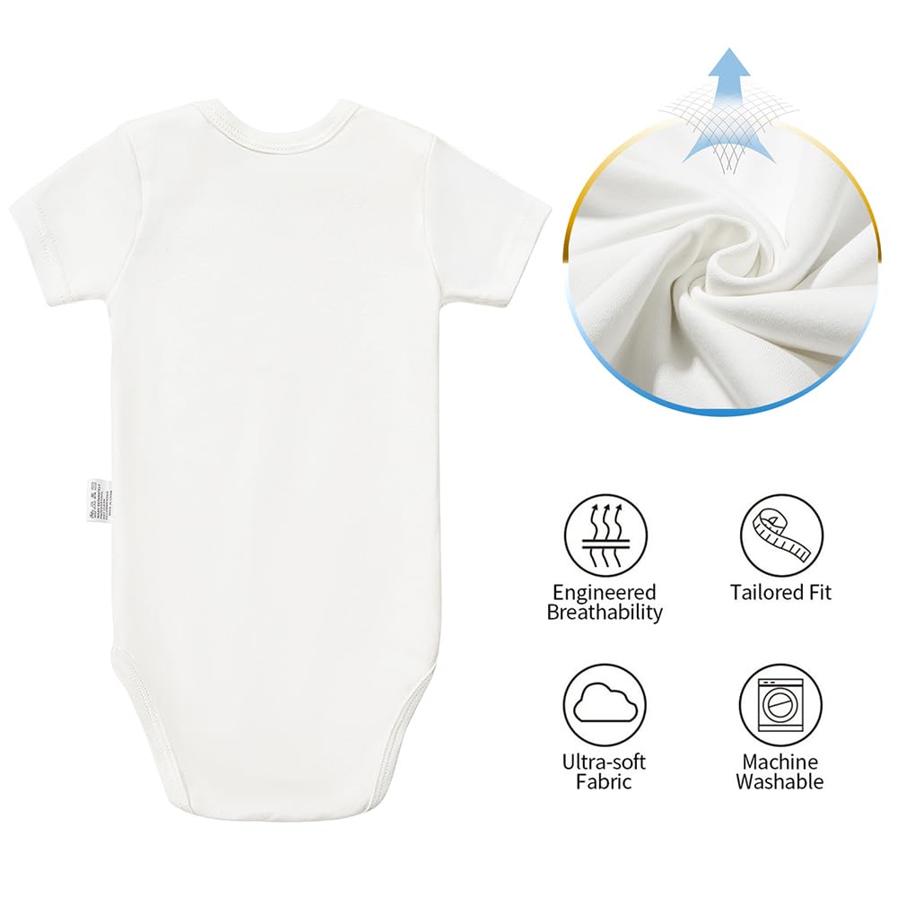 Dad’s Lifting Buddy Bodysuits, Cute Toddler Boy Girl Newborn Cotton Romper Short Sleeve Jumpsuit Outfits 0-24 Months thumbnail