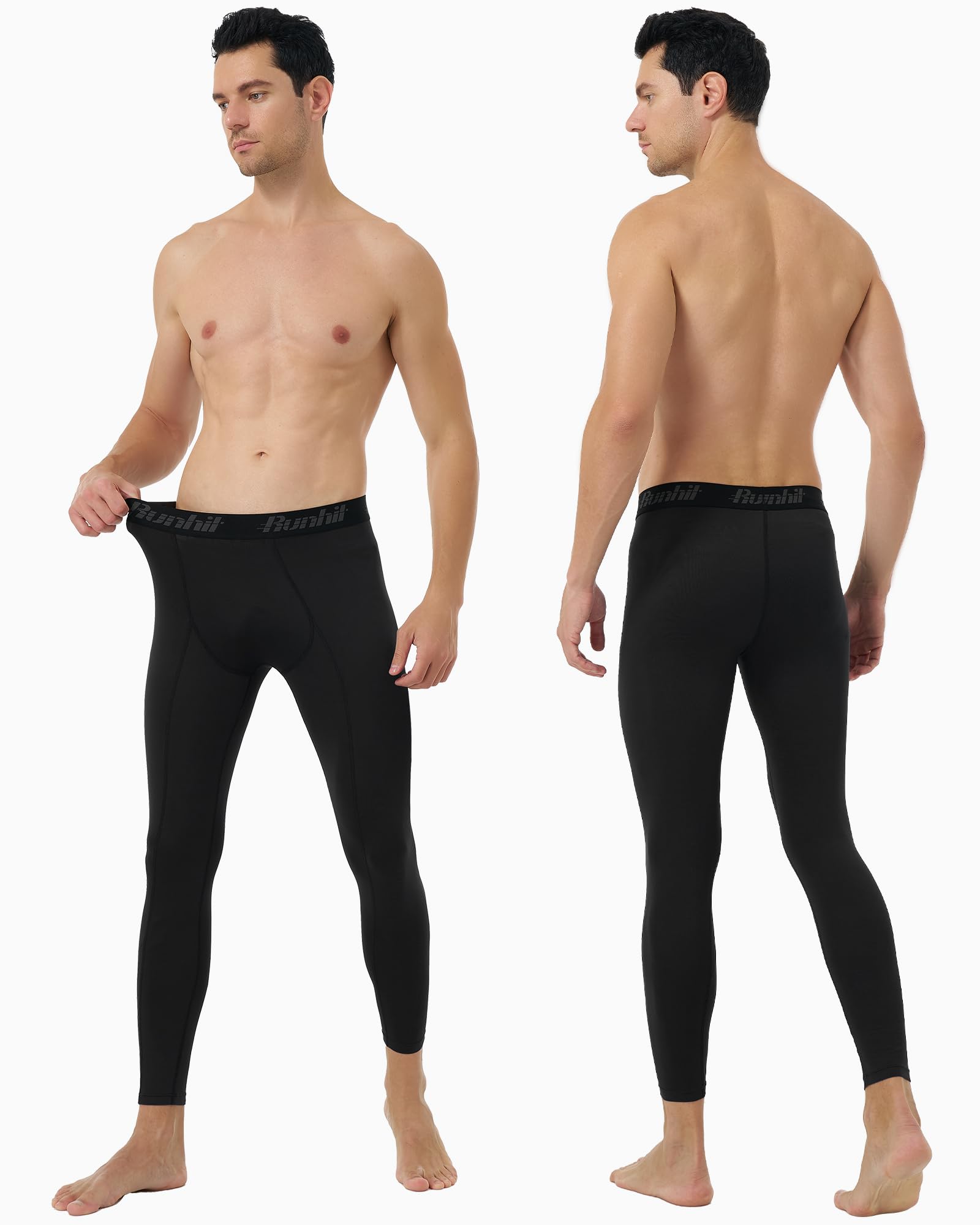 Runhit Men’s Compression Pants Running Tights Workout Leggings Athletic Base Layer Pants for Sports Yoga Basketball thumbnail