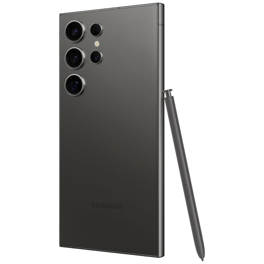 Samsung Galaxy S24 Ultra 5G, US Version, 256GB, Titanium Black - Unlocked (Renewed) thumbnail