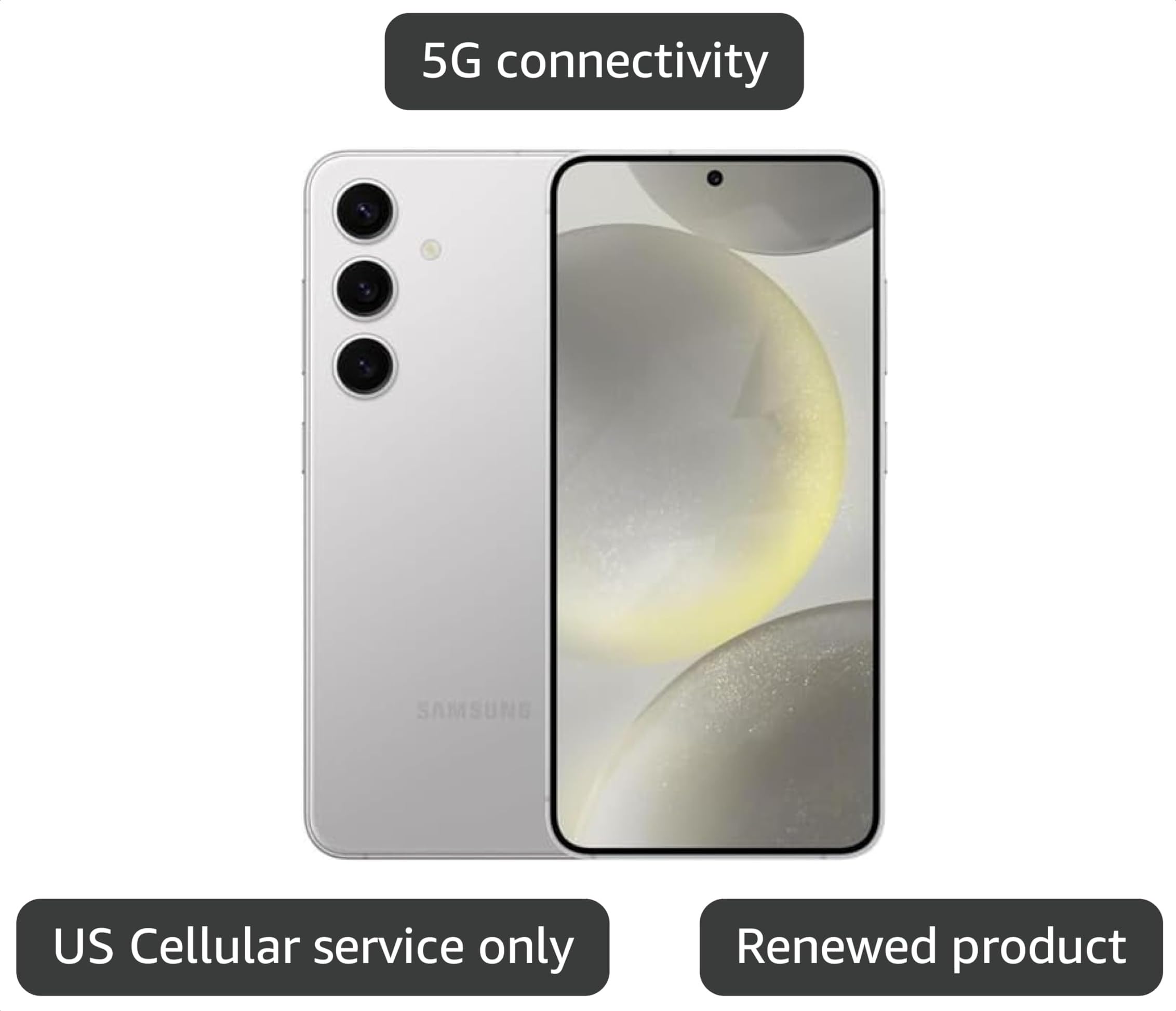 Samsung Galaxy S24+ Plus 5G, US Version, 256GB, Marble Gray - T-Mobile (Renewed) thumbnail
