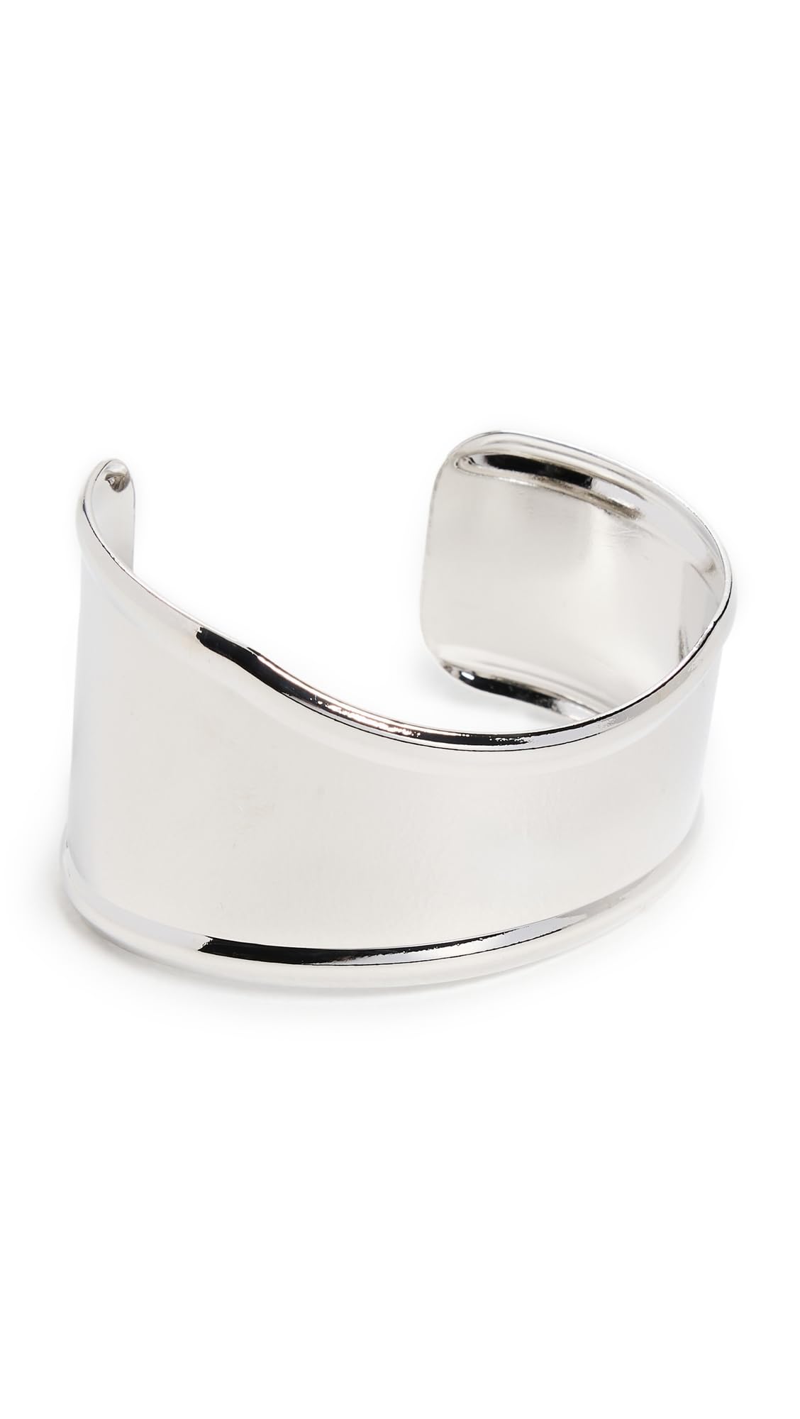 ADINA EDEN Women's Indented Curved Wide Bangle Bracelet