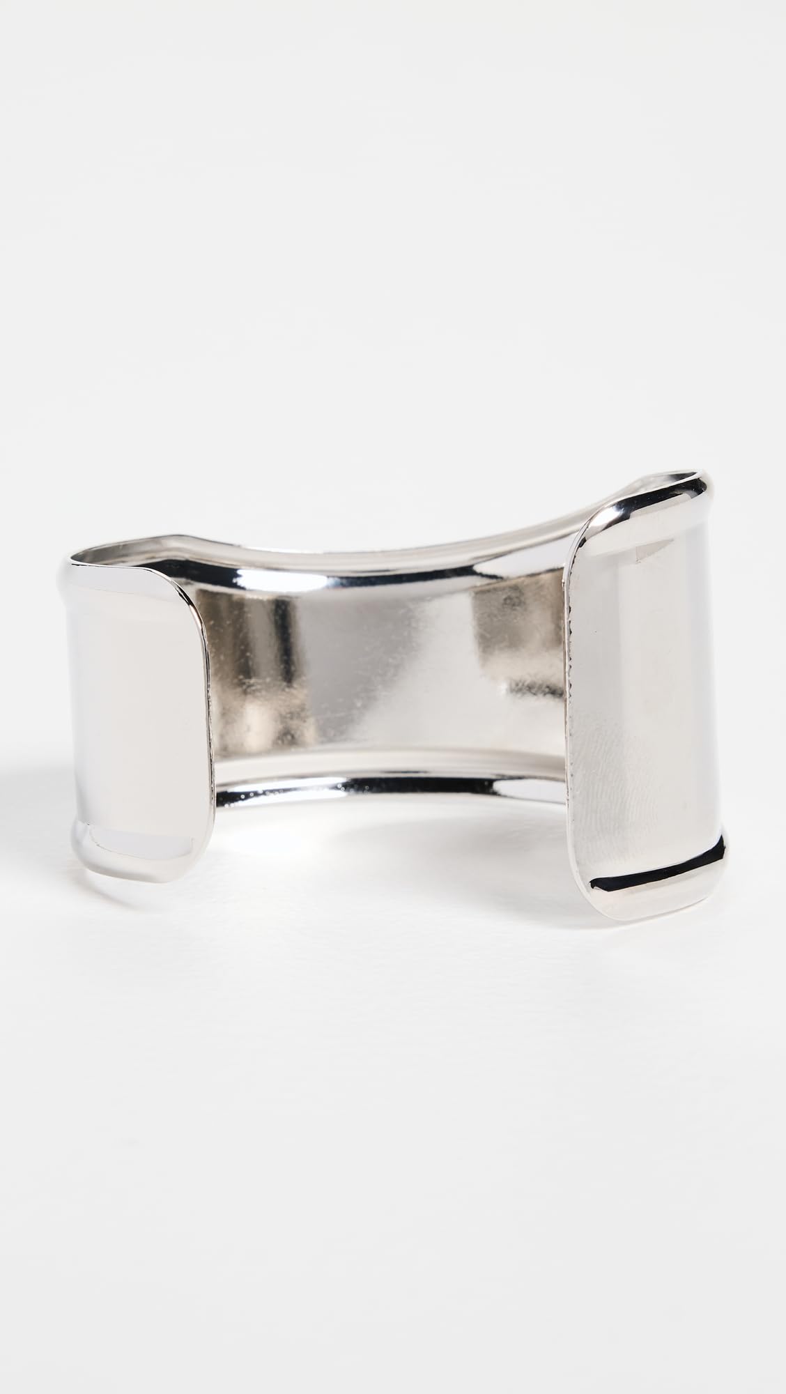 ADINA EDEN Women's Indented Curved Wide Bangle Bracelet thumbnail