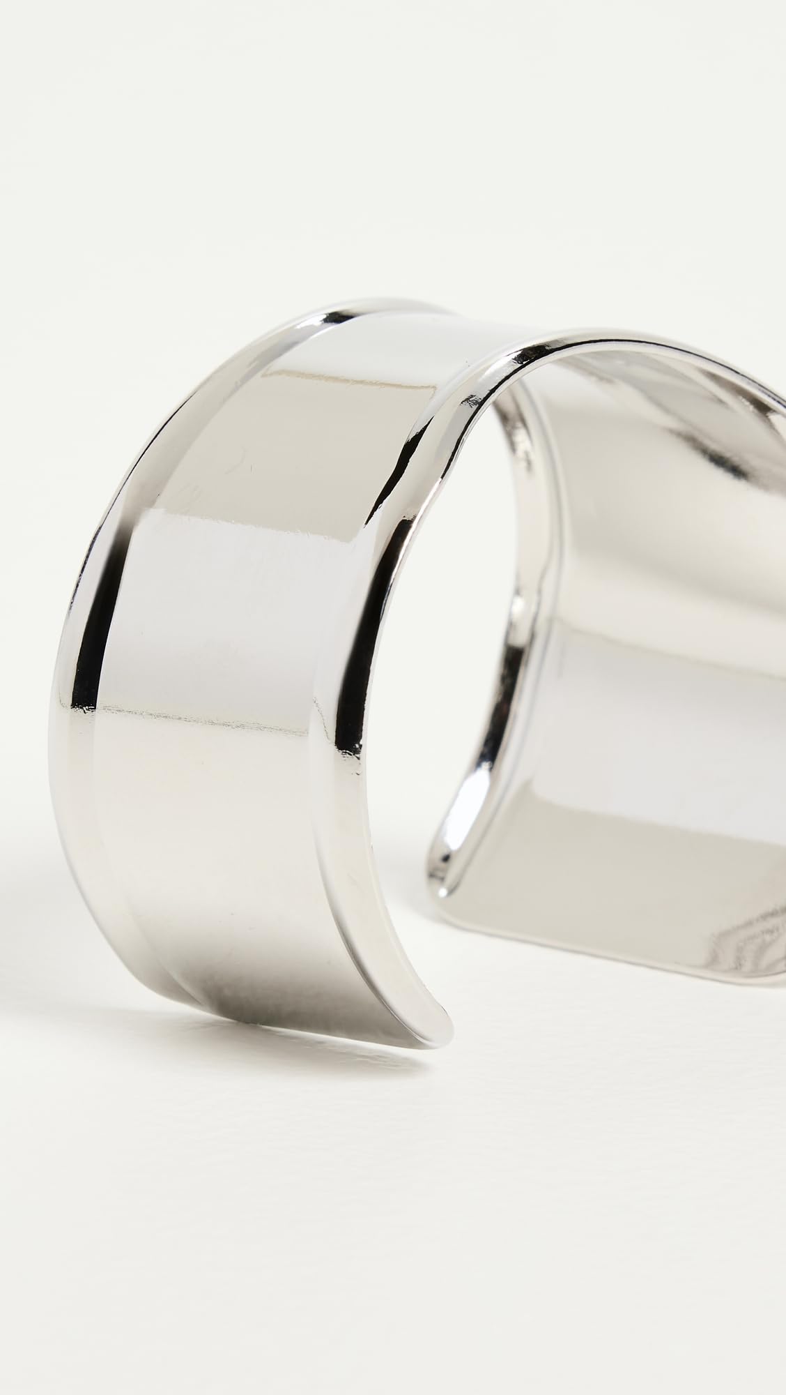 ADINA EDEN Women's Indented Curved Wide Bangle Bracelet thumbnail