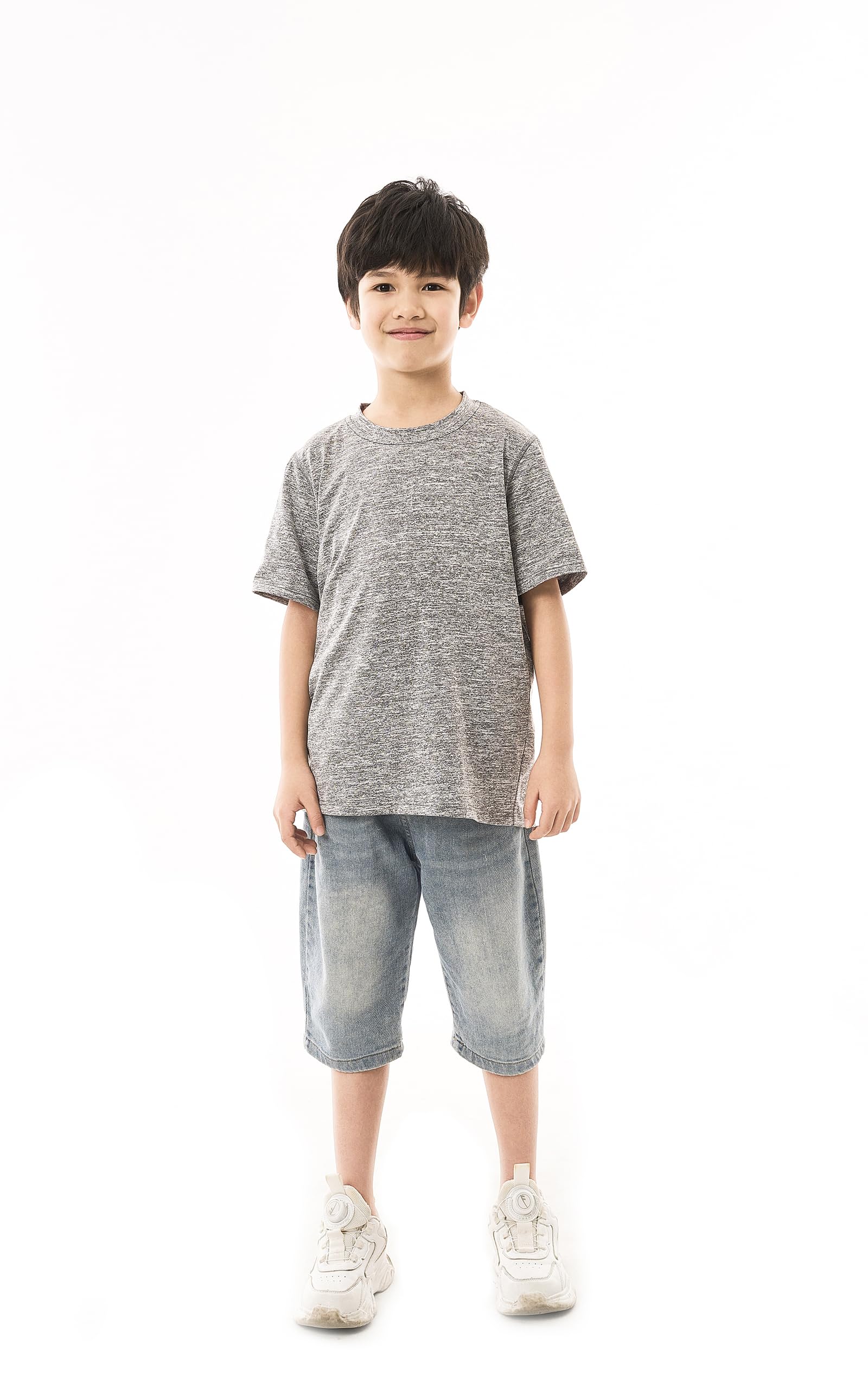 5 Pack Youth Dry-Fit T-Shirts Wicking Active Athletic Short Sleeve Tee for Kid Youth Teen 4-20 thumbnail
