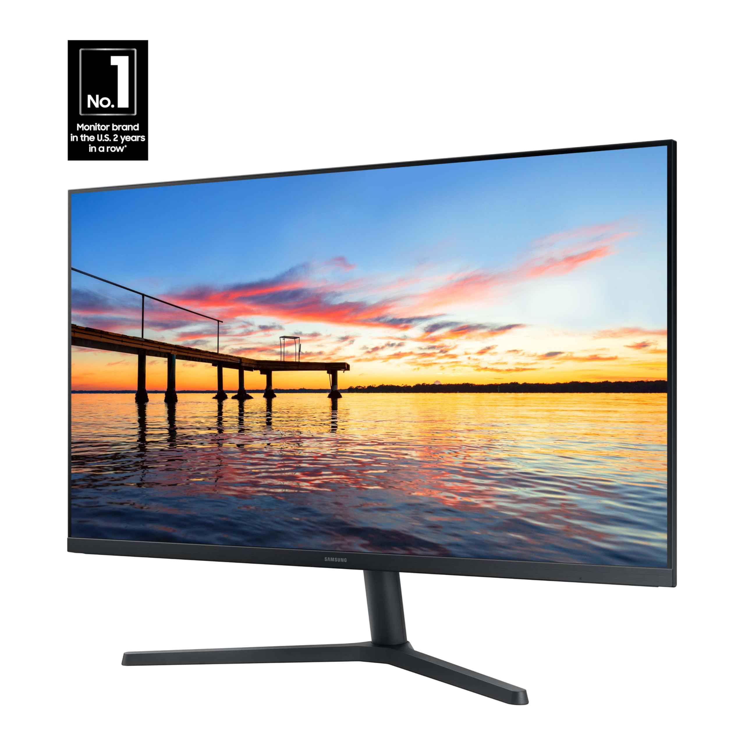 Samsung 32-Inch Flat Computer Monitor, 75Hz, Borderless Display, AMD FreeSync, Game Mode, Advanced Eye Care, HDMI and DisplayPort, LS32B304NWNXGO, 2024 thumbnail