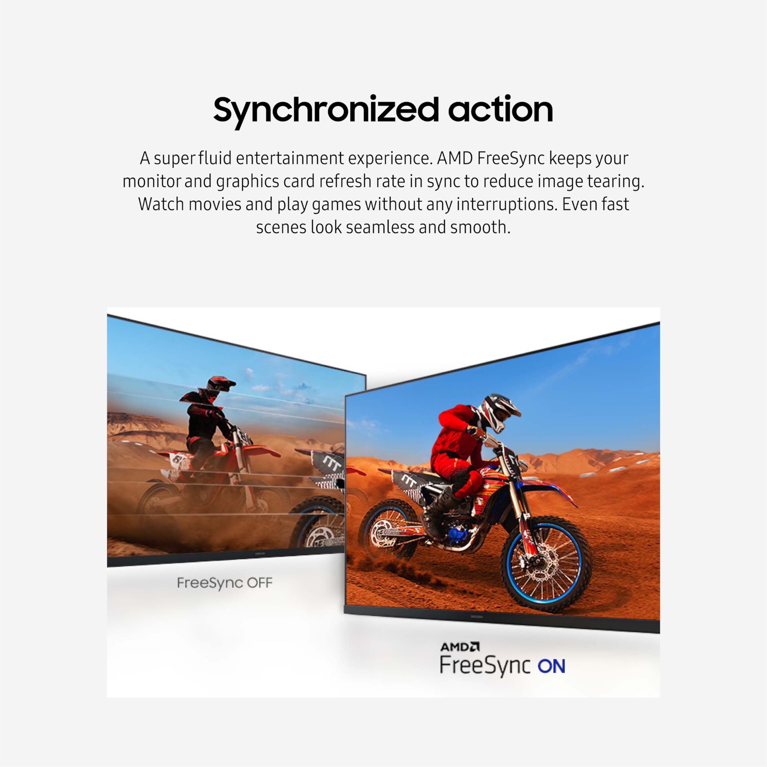 Samsung 32-Inch Flat Computer Monitor, 75Hz, Borderless Display, AMD FreeSync, Game Mode, Advanced Eye Care, HDMI and DisplayPort, LS32B304NWNXGO, 2024 thumbnail