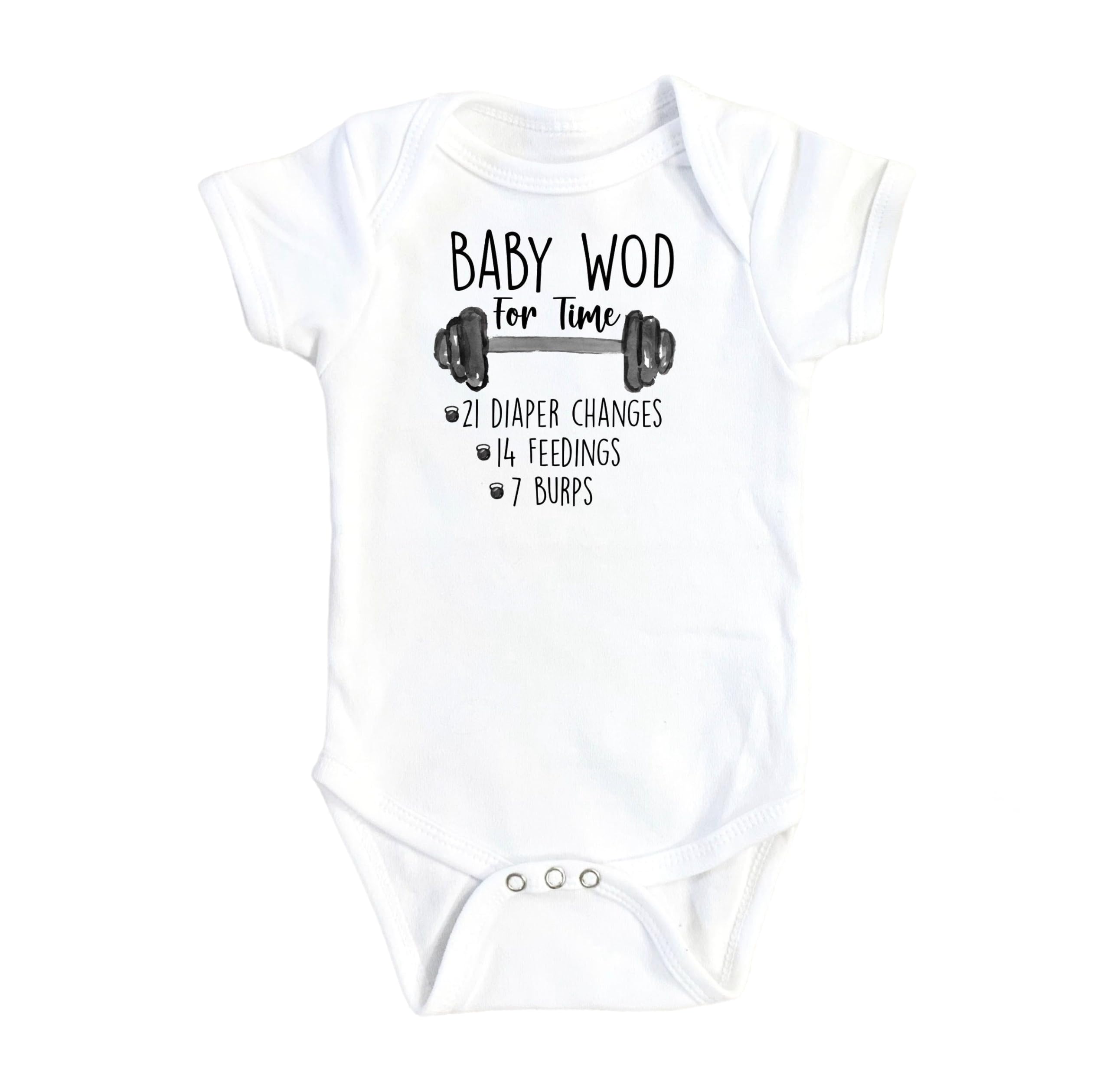 Baby Gym Wod - Baby Boy Girl Clothes Infant Bodysuit Funny Cute Compatible with Newborn