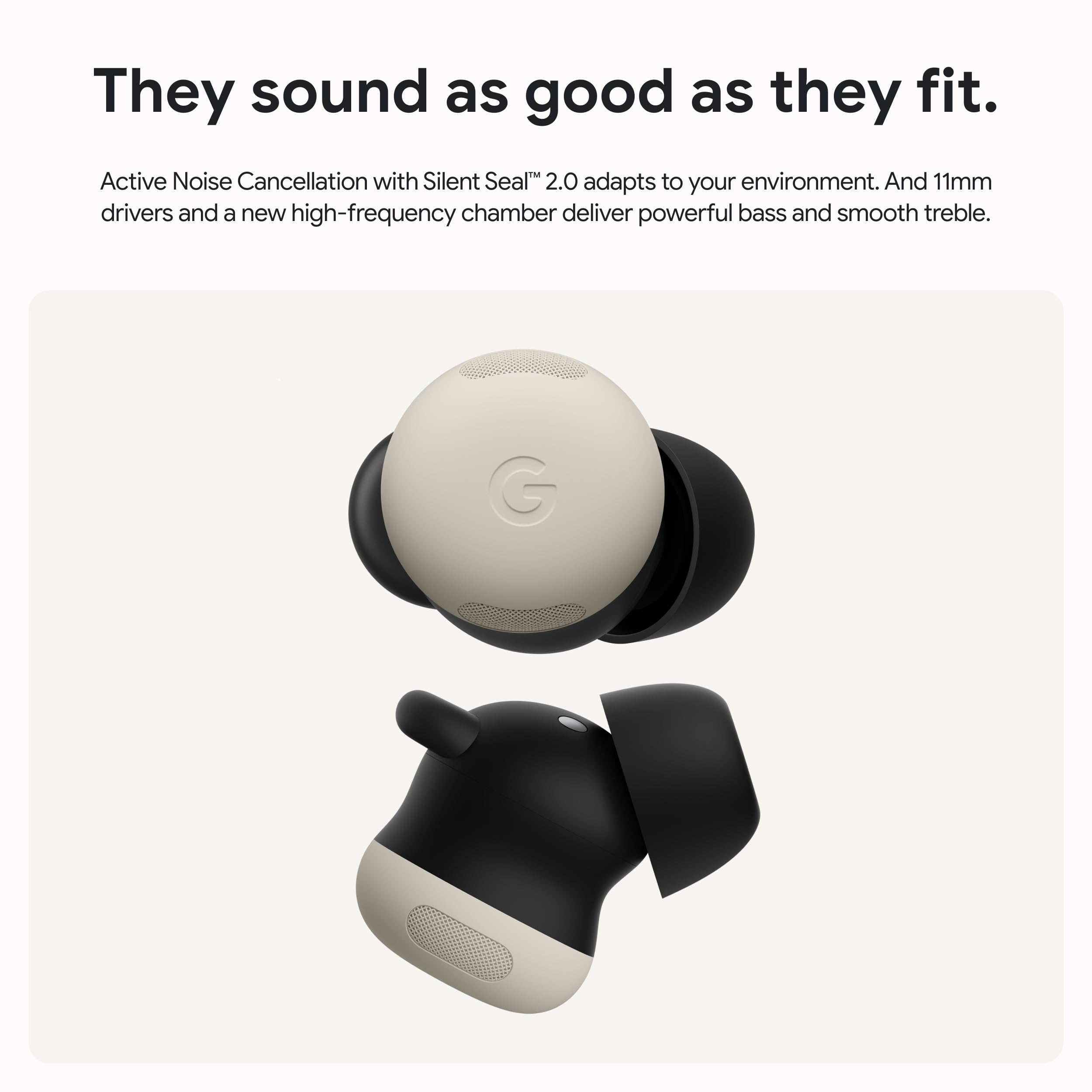 Google Pixel Buds Pro 2 - Wireless Bluetooth Earbuds with Pro-Level Active Noise Cancellation - Built for Gemini, Your Google AI Assistant - Hazel thumbnail