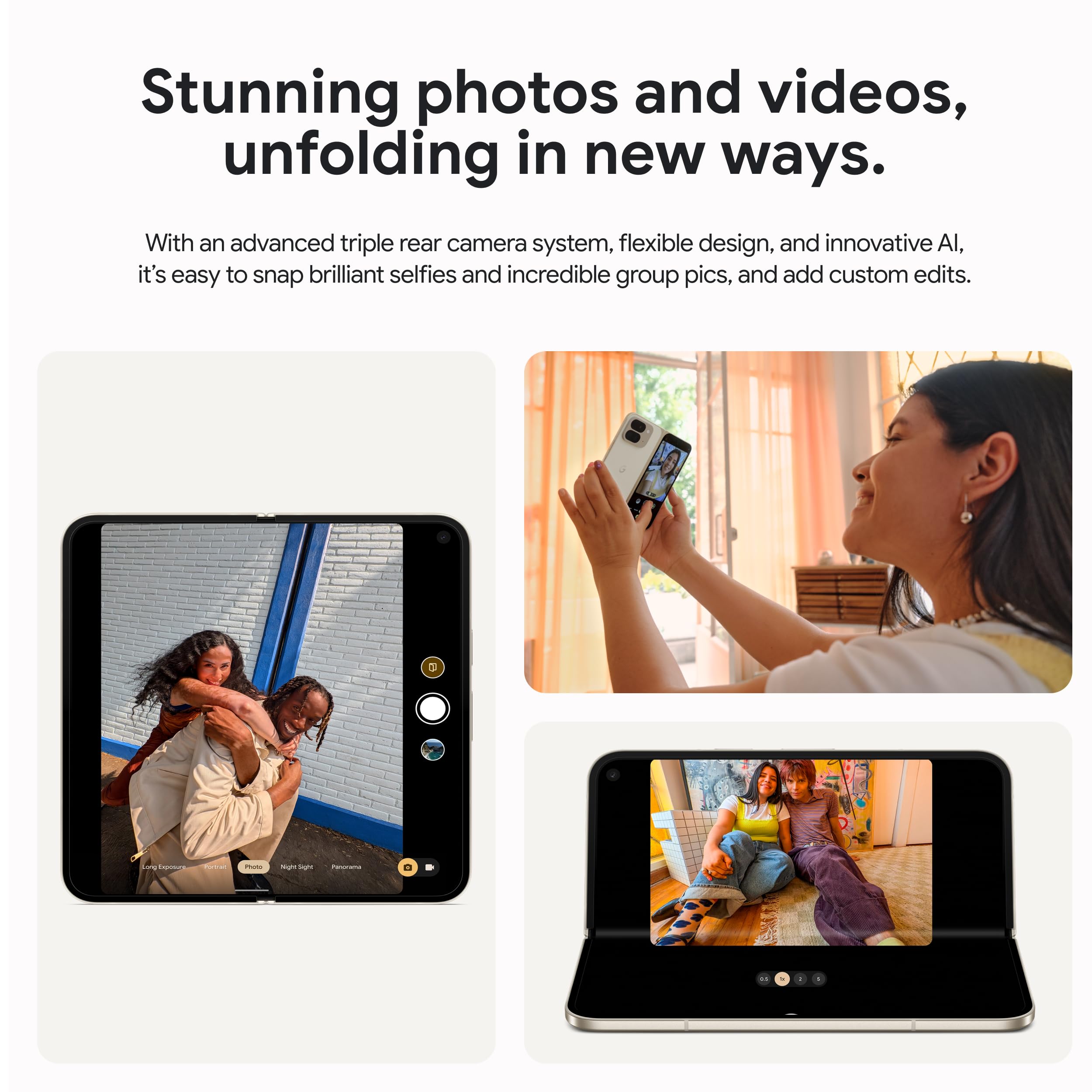Google Pixel 9 Pro Fold - Unlocked Android Smartphone with Gemini - Advanced Triple Rear Camera System - Foldable Display - Hands-Free Video - Obsidian - 256 GB thumbnail