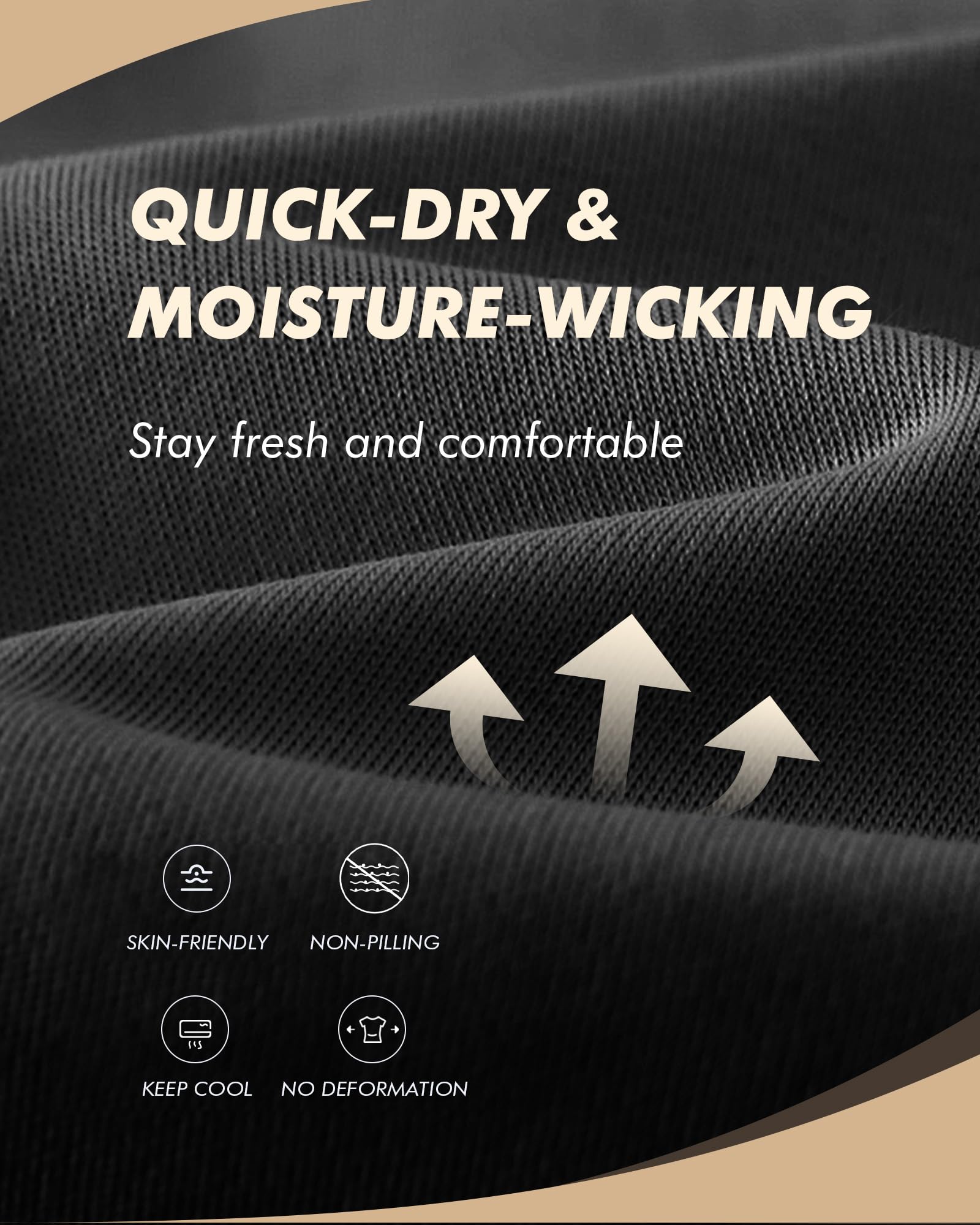 BOOJO 3 Pack Workout Mens Shirts - Quick Dry Causal Moisture Wicking Work Gym Athletic Short Sleeve for Running Sport Lounge thumbnail