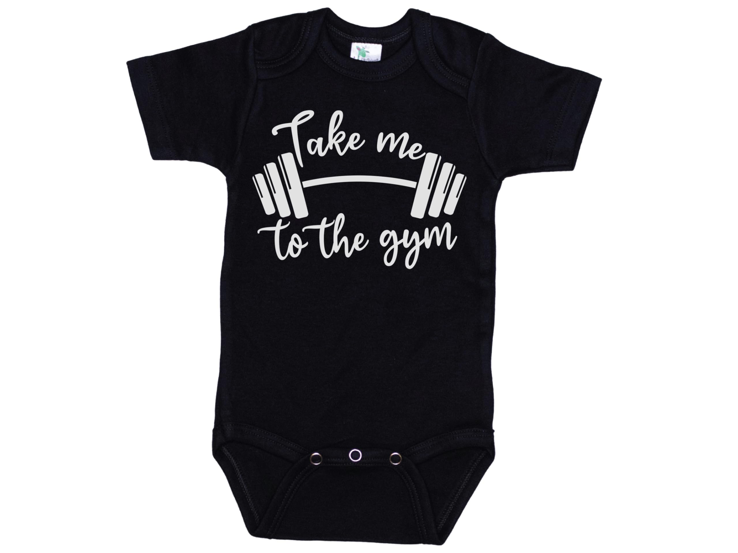 Ebenezer Fire Fitness Baby Outfit/Take Me To The Gym/Newborn Workout Onesie/Infant Gym Bodysuit thumbnail
