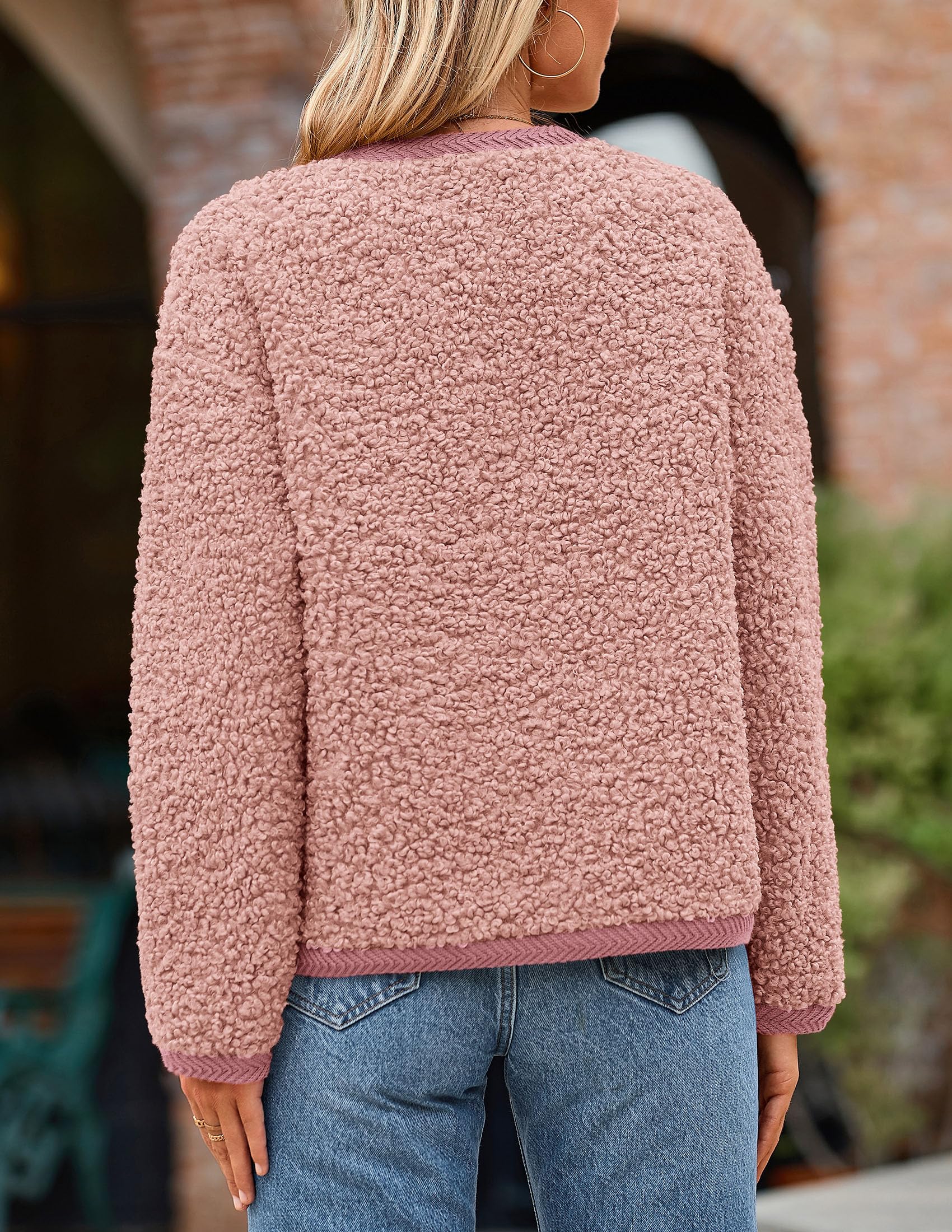 PRETTYGARDEN Women's Faux Fur Coat 2026 Fall Fuzzy Fleece Button up Shearling Cropped Jackets Winter Trendy Outerwear thumbnail