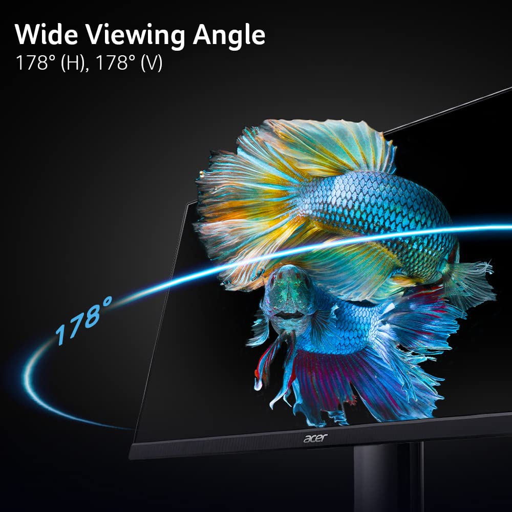 Acer 27 Inch Monitor- KB272-27 Inch FHD IPS (1920 x 1080) Display, Up to 120Hz Refresh Rate, 99% sRGB, Tilt, Adaptive-Sync Support (FreeSync Compatible) 1ms (VRB), sRGB 99% Color, HDMI & VGA Ports thumbnail